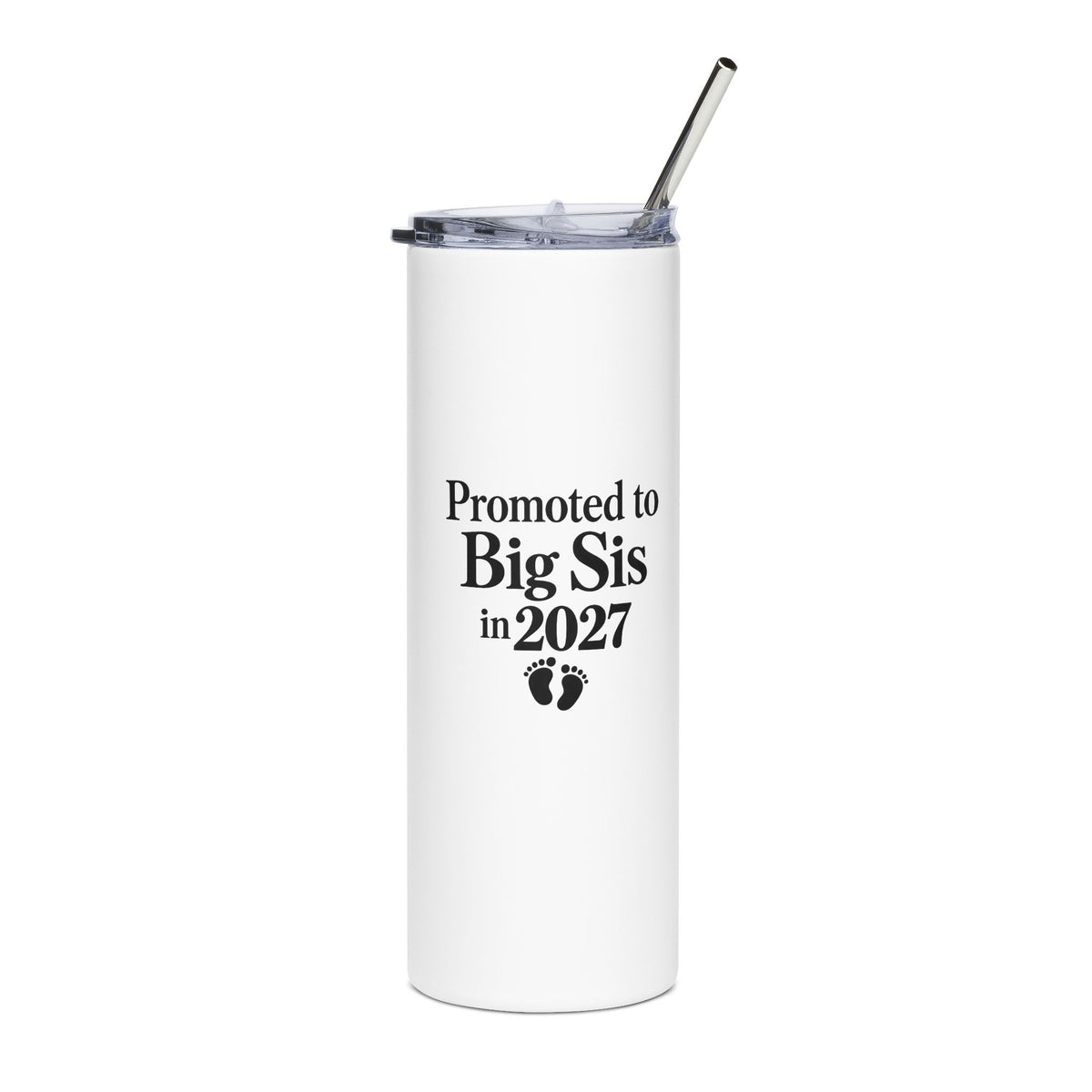Big Sis Est. 2027 Gift-Reveal Stainless Steel Tumbler