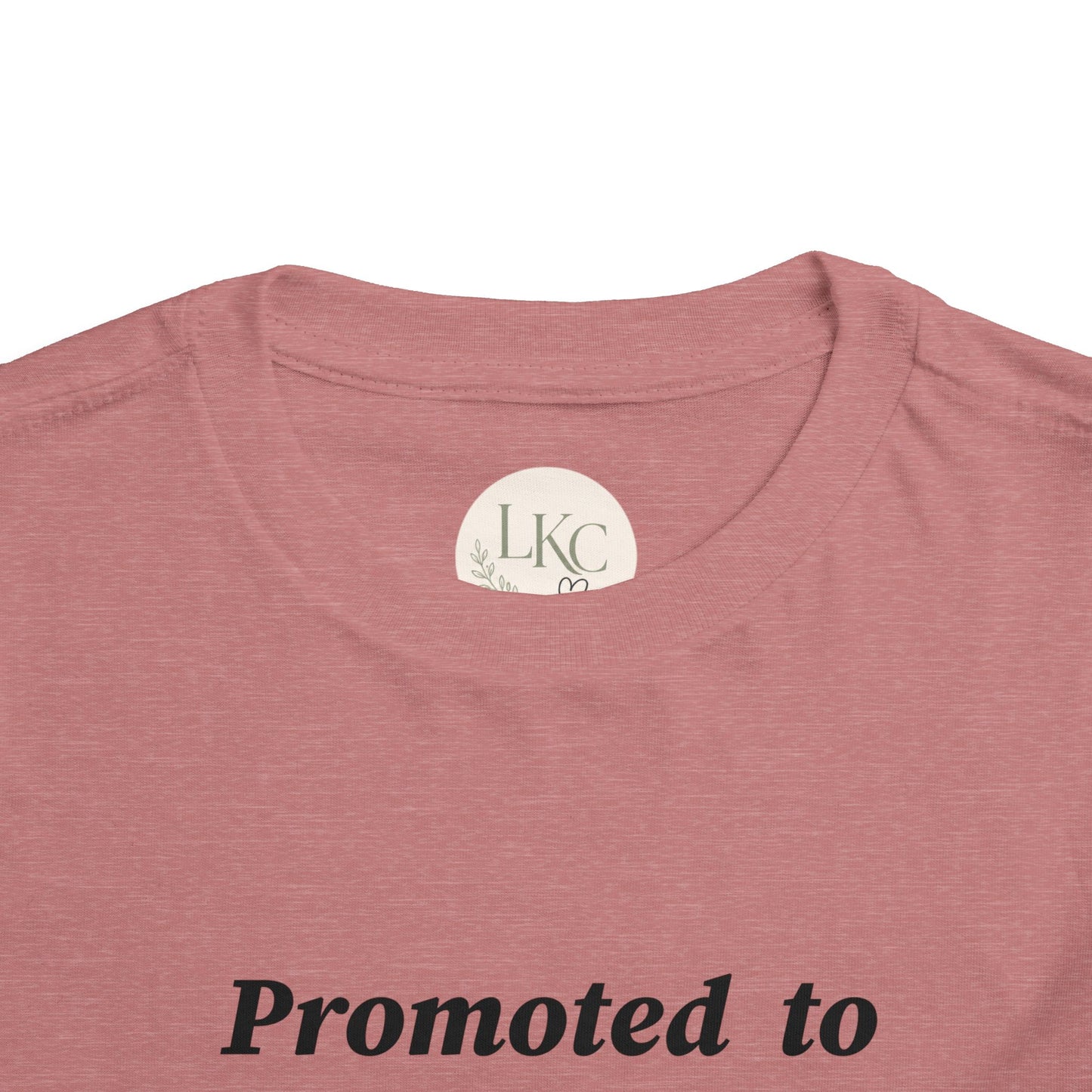 Promoted to Big Sister Toddler Tee — Pregnancy Announcement Shirt