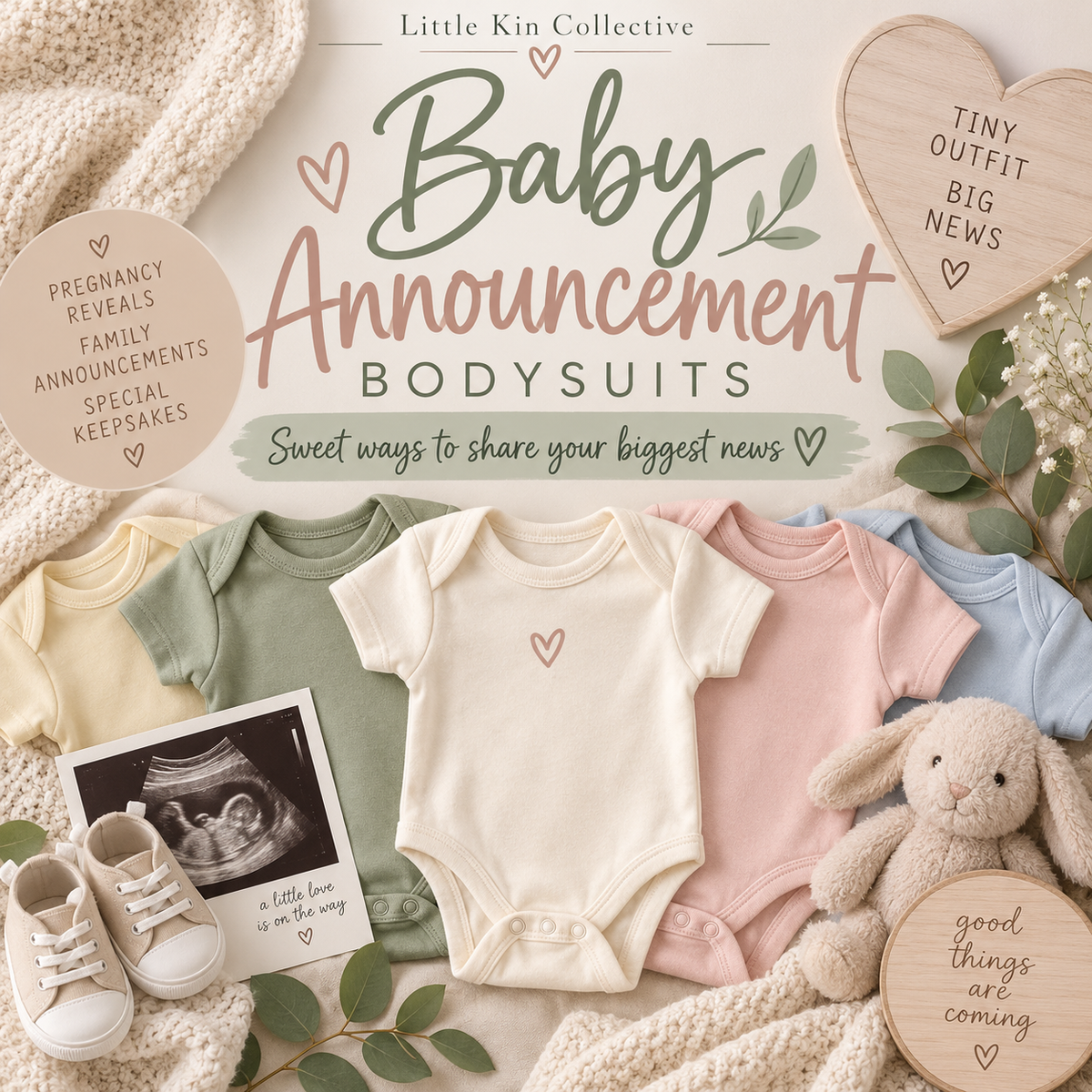 Baby Announcement Bodysuits