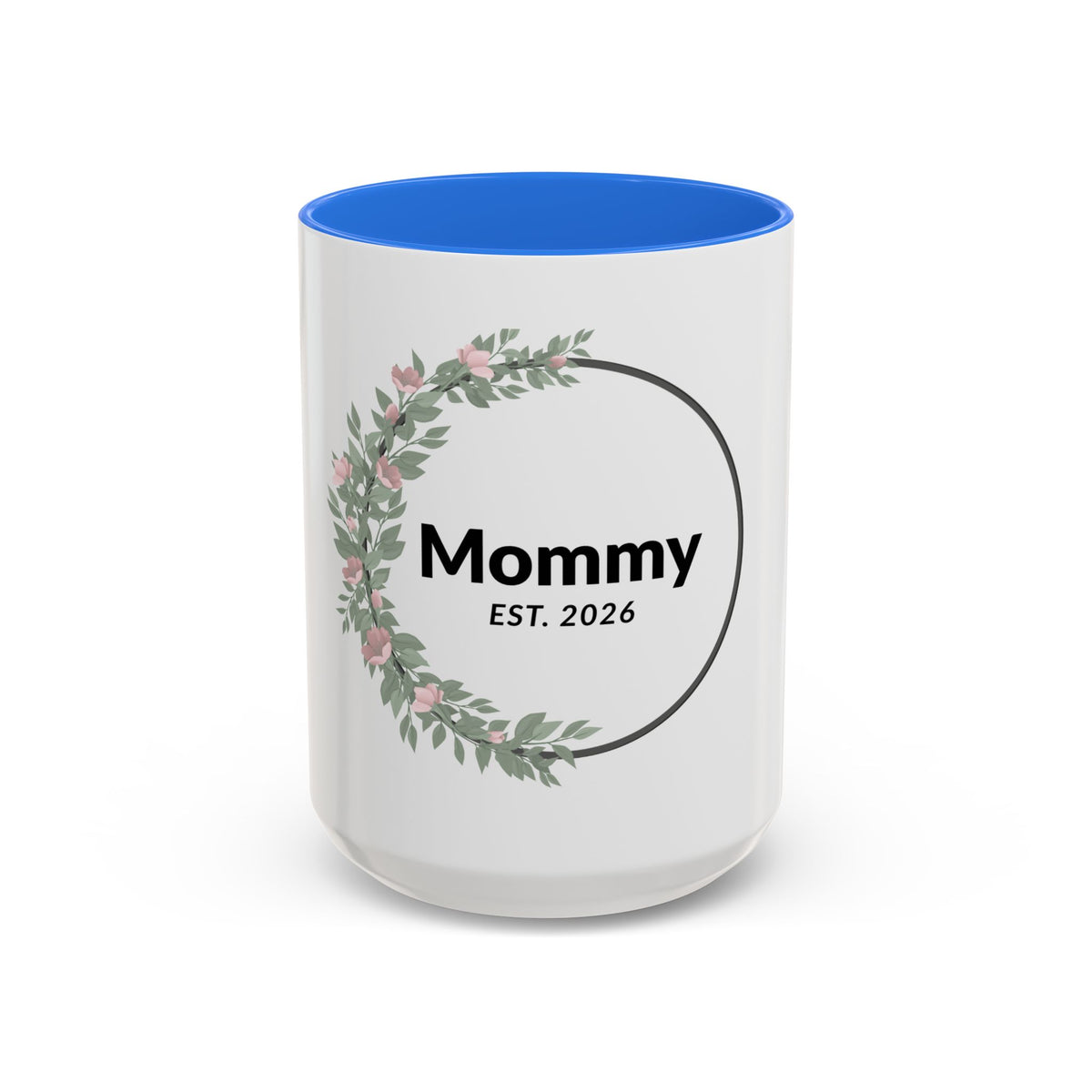 Mommy Est. 2026 Floral Mug