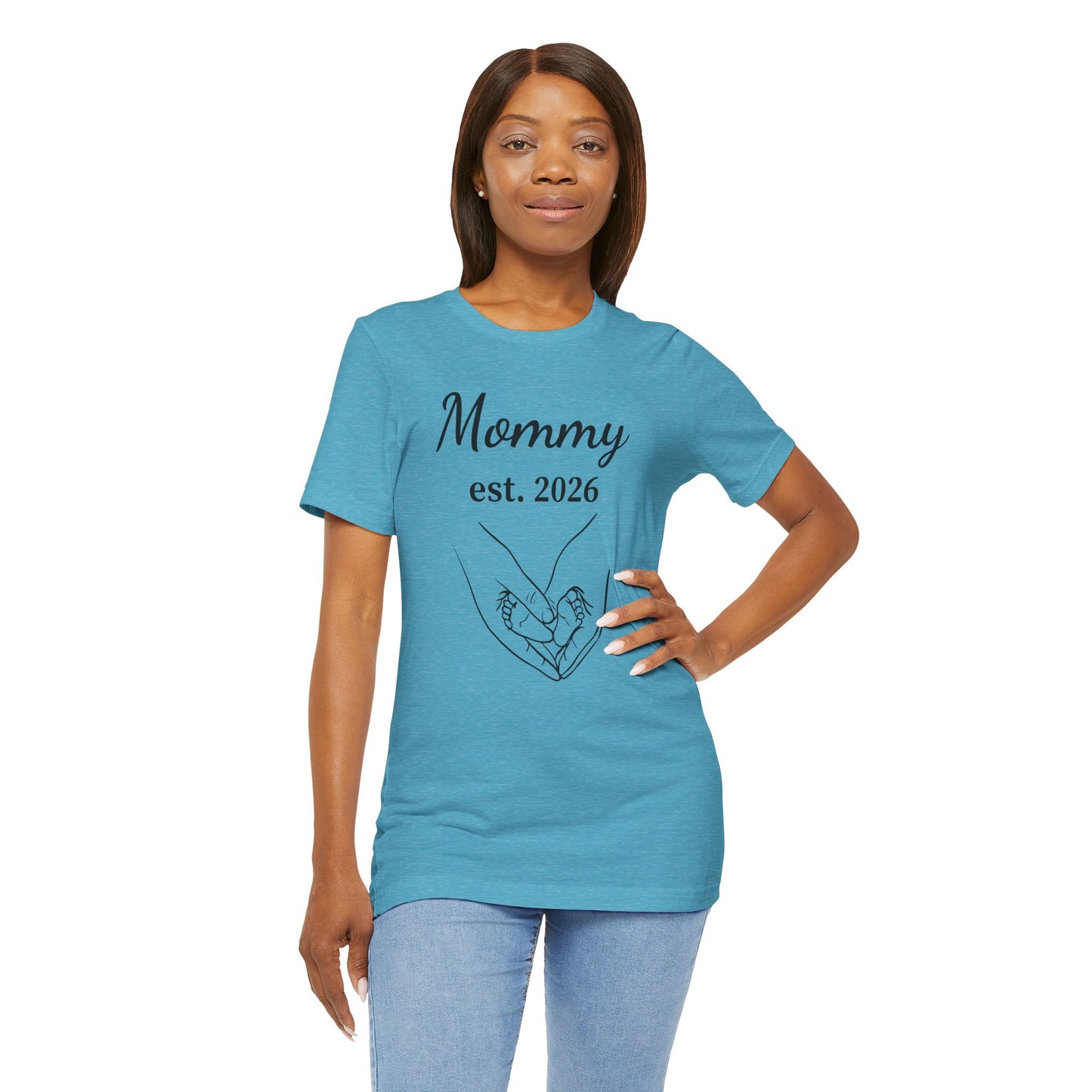 Mommy Est. 2026 T‑Shirt — New Mom Pregnancy Announcement Tee
