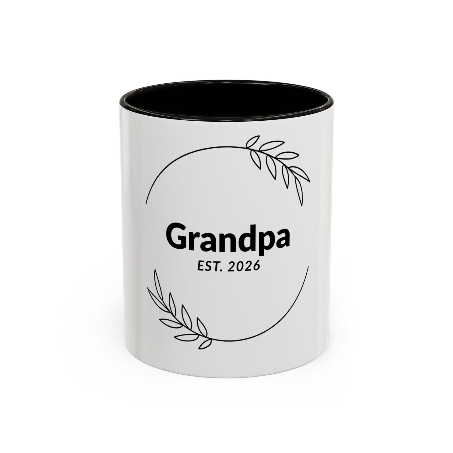 Grandpa Est. 2026 Mug — Personalized Coffee Cup for New Grandfathers