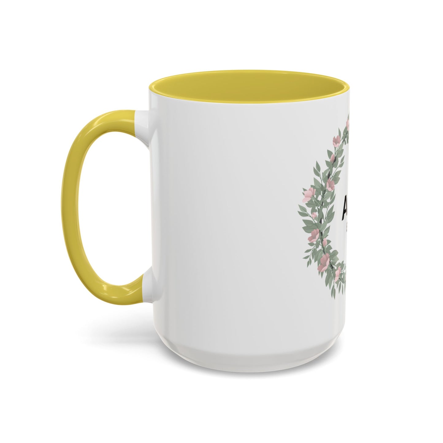 Auntie Est. 2026 Floral Accent Mug — Personalized Gift for New Aunts (11oz, 15oz)