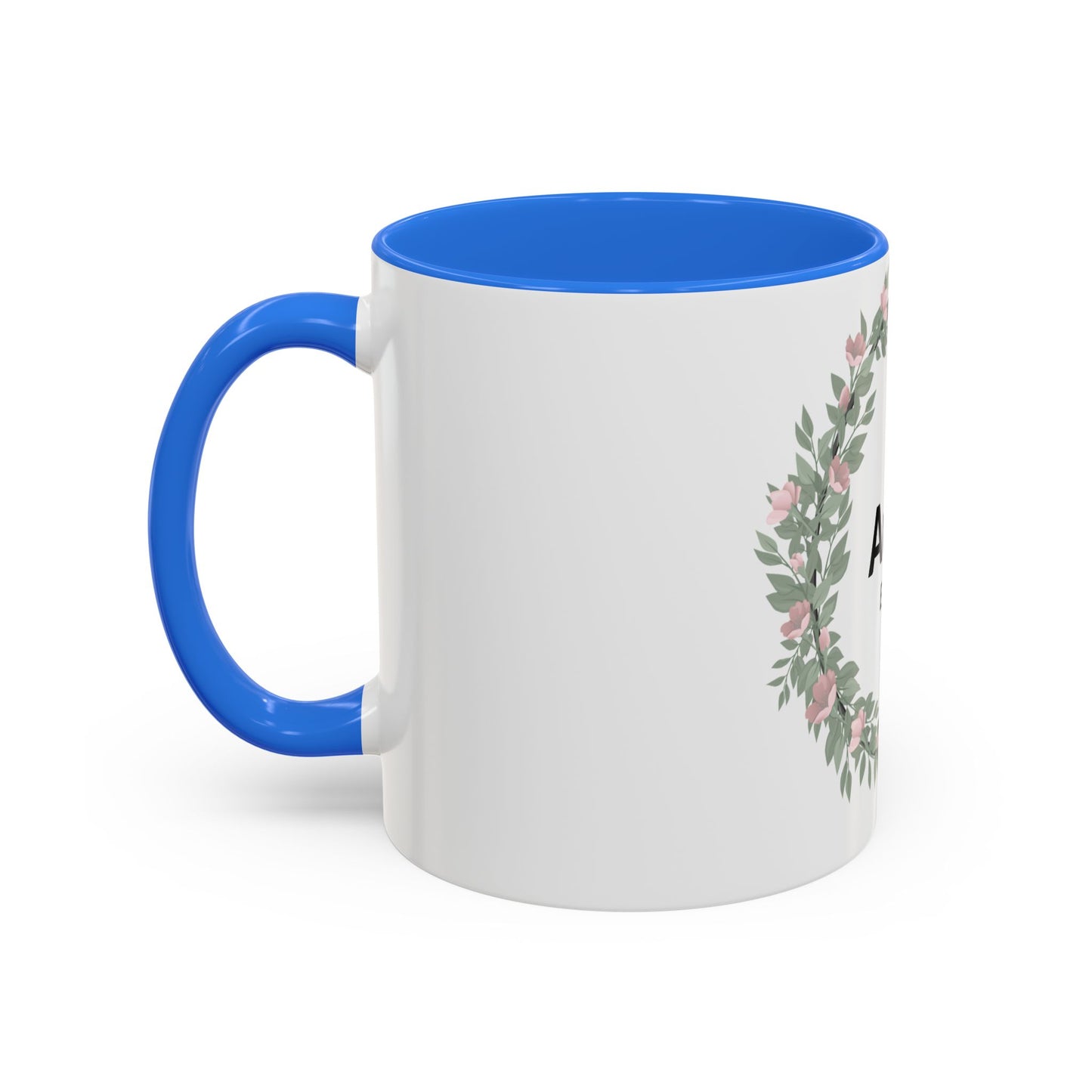 Auntie Est. 2026 Floral Accent Mug — Personalized Gift for New Aunts (11oz, 15oz)