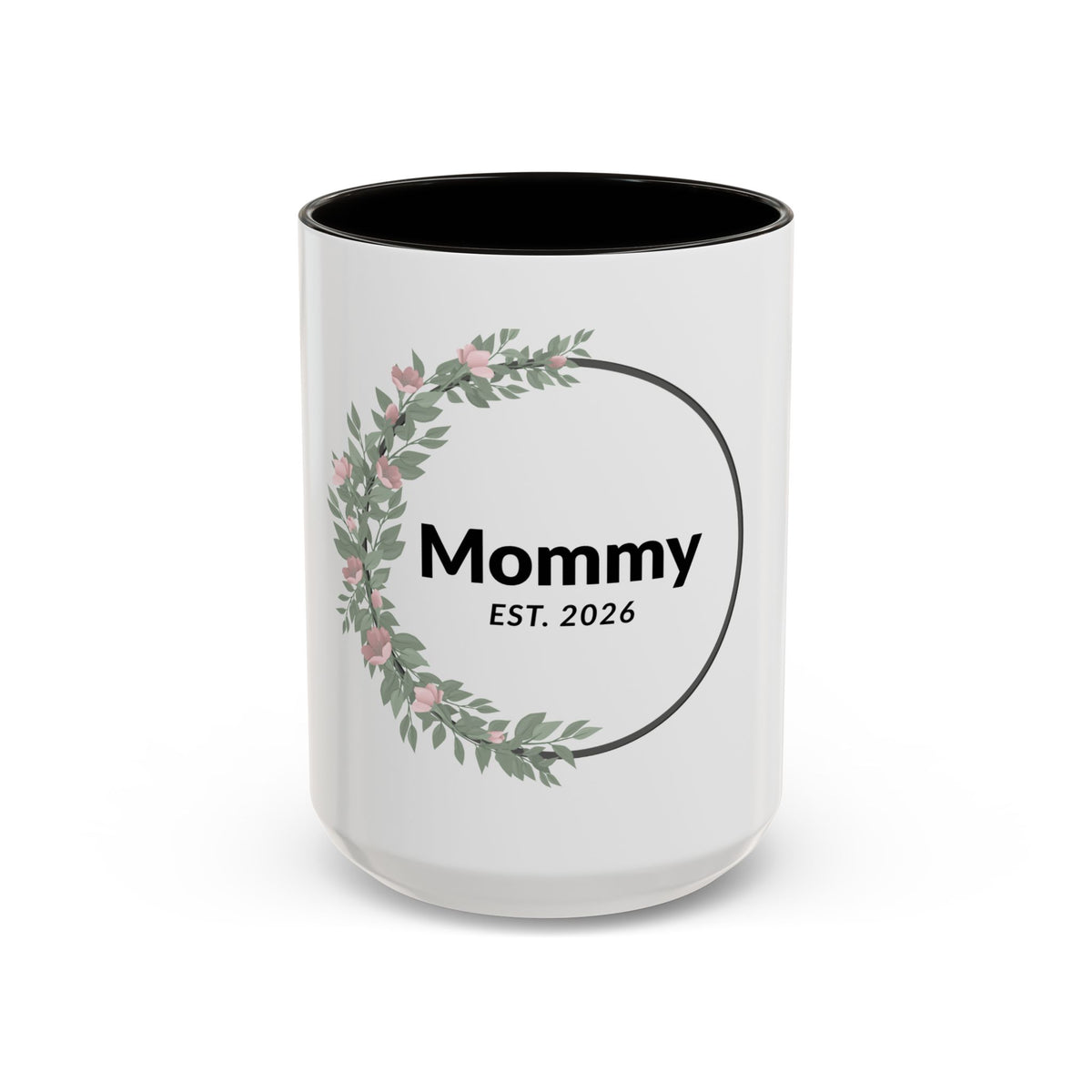 Mommy Est. 2026 Floral Mug