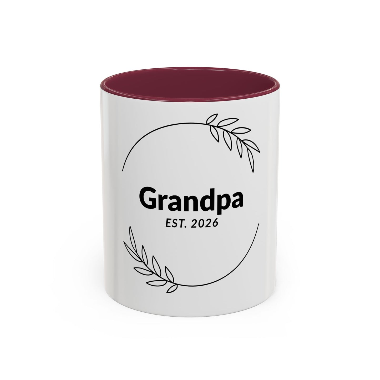 Grandpa Est. 2026 Mug — Personalized Coffee Cup for New Grandfathers