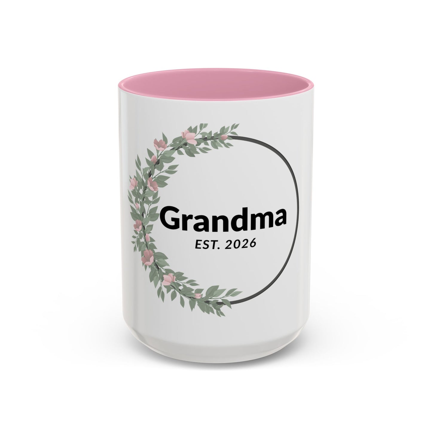 Grandma Est. 2026 Floral Coffee Mug — New Grandma Gift (11oz & 15oz)