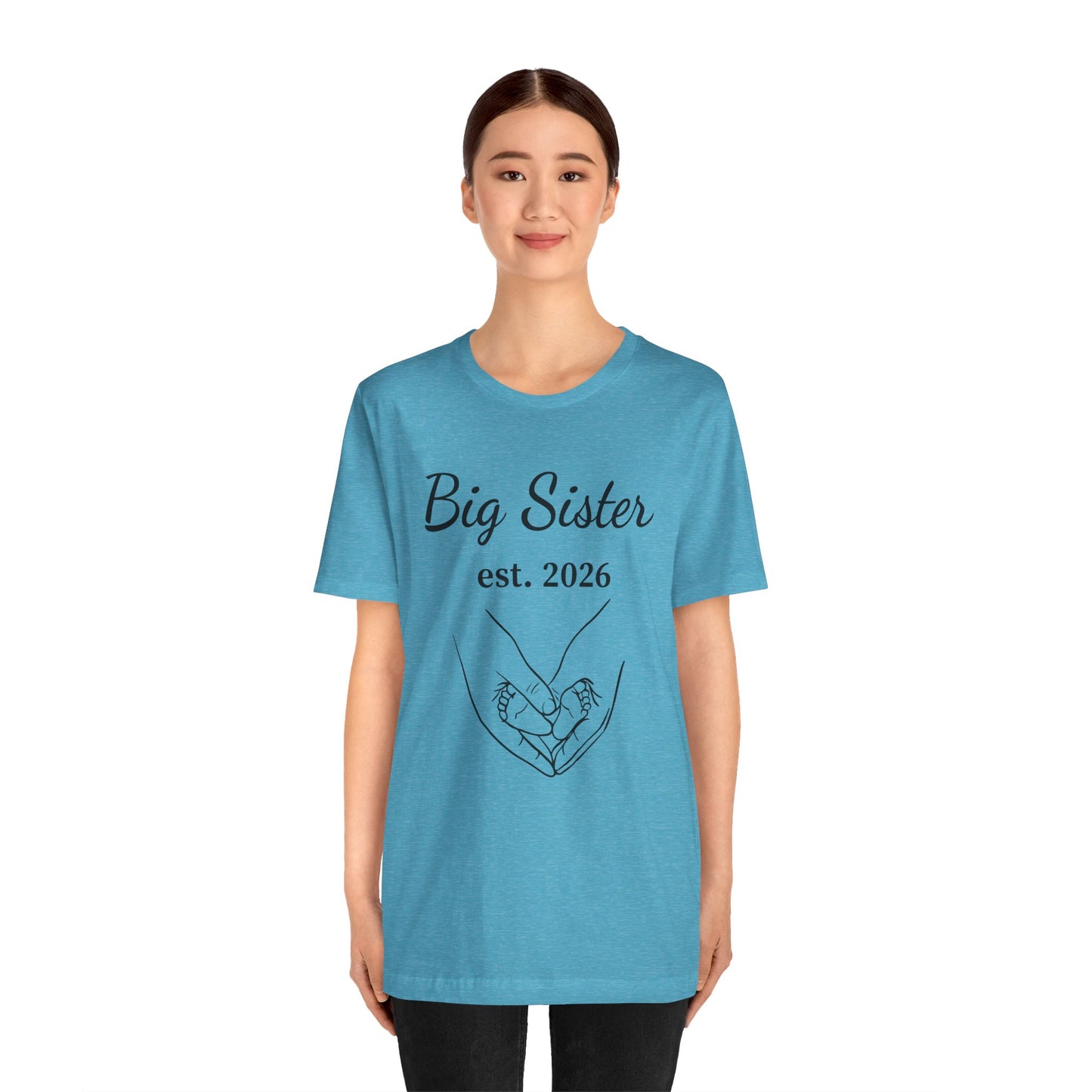 Big Sister est. 2026 T-Shirt — Announcement Tee for Older Sibling