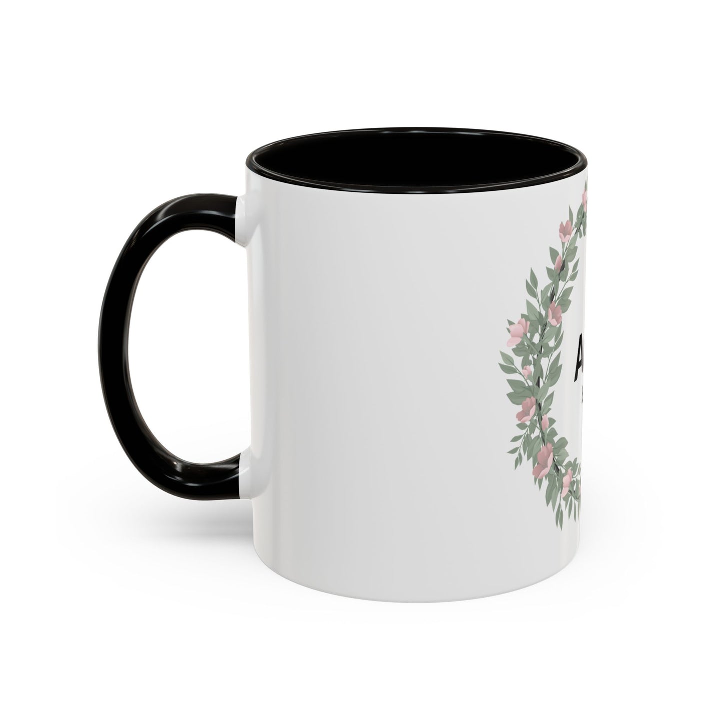Auntie Est. 2026 Floral Accent Mug — Personalized Gift for New Aunts (11oz, 15oz)