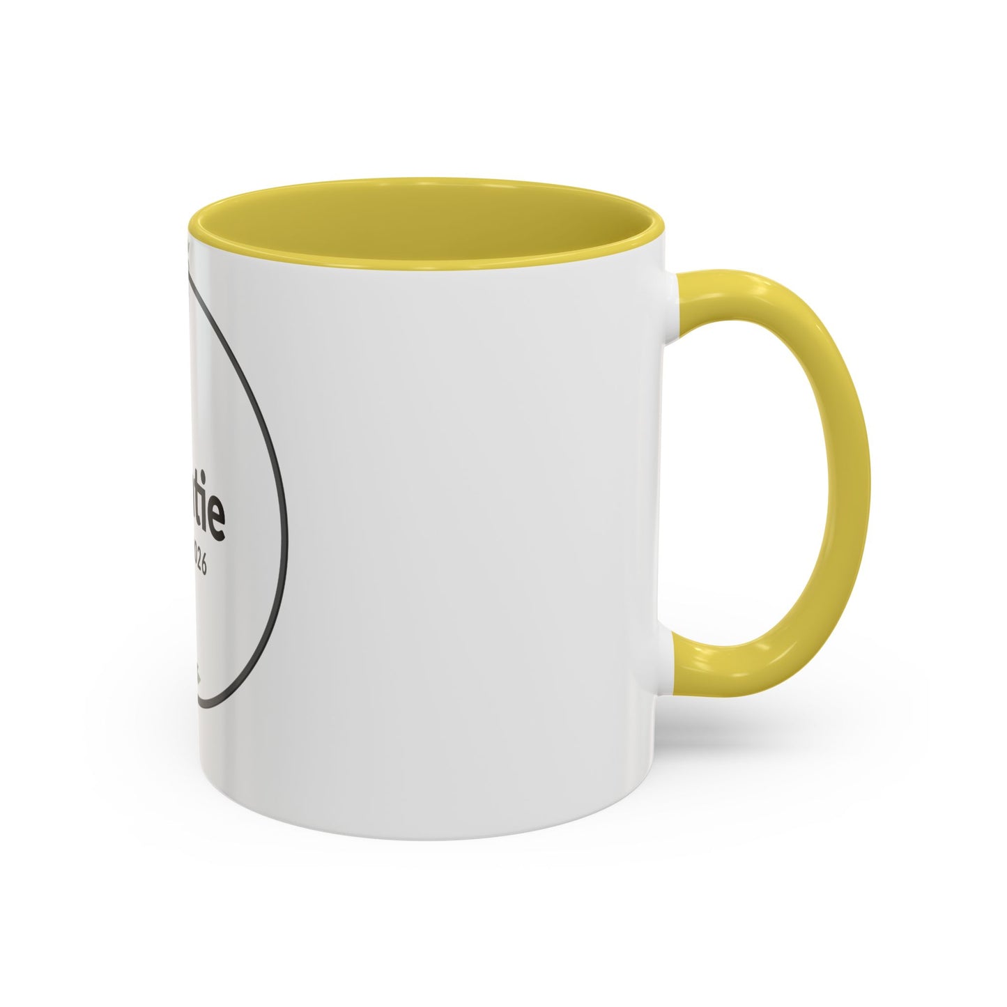 Auntie Est. 2026 Floral Accent Mug — Personalized Gift for New Aunts (11oz, 15oz)
