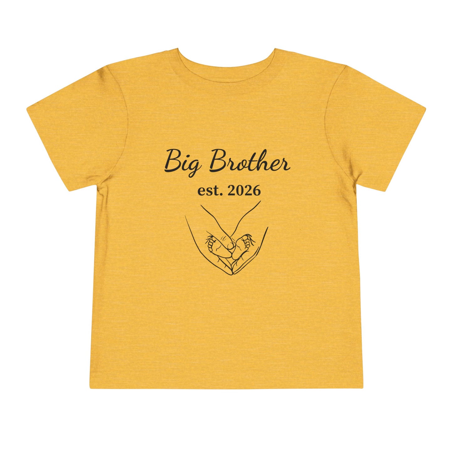Big Brother est. 2026 Toddler Tee — New Sibling Announcement Shirt