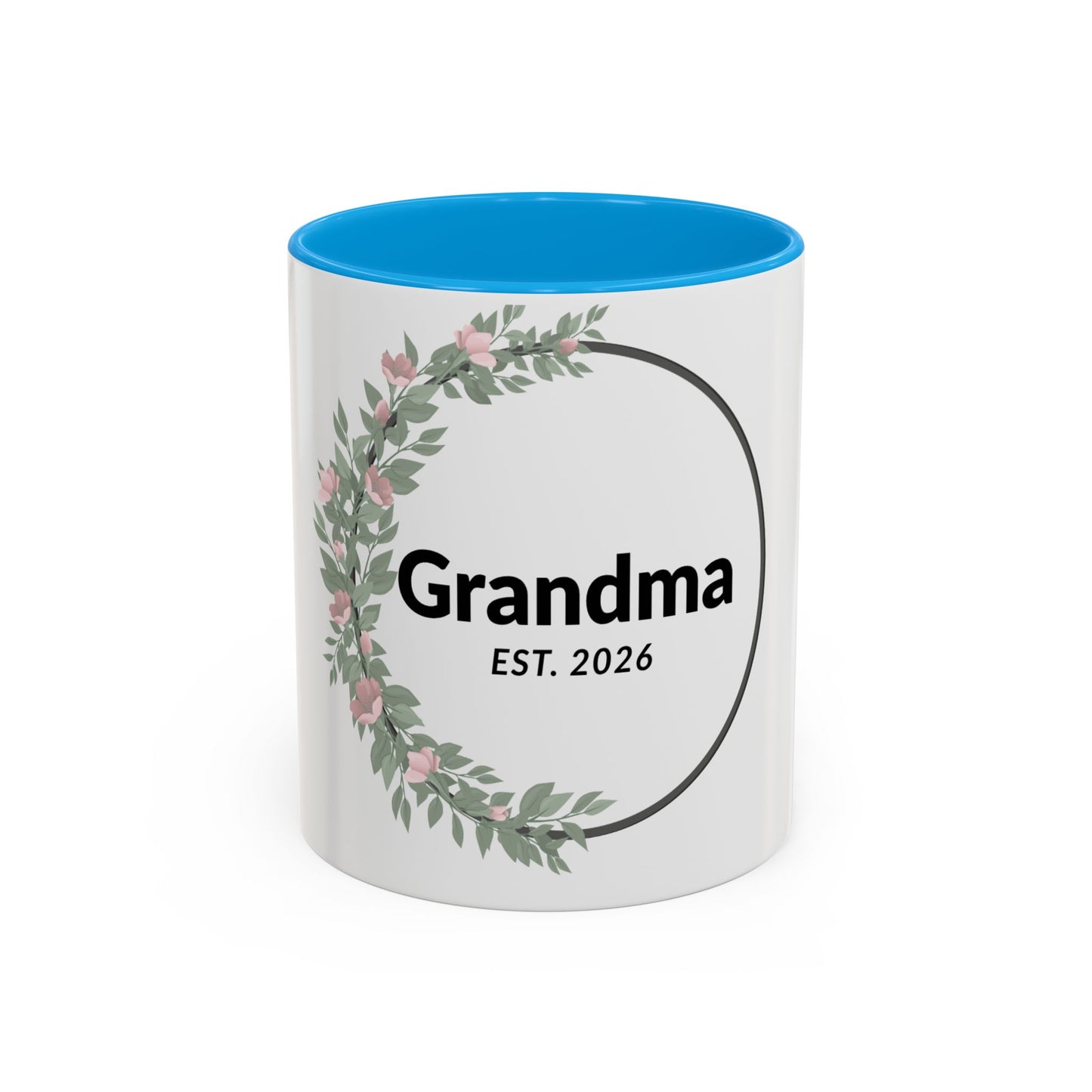 Grandma Est. 2026 Floral Coffee Mug — New Grandma Gift (11oz & 15oz)