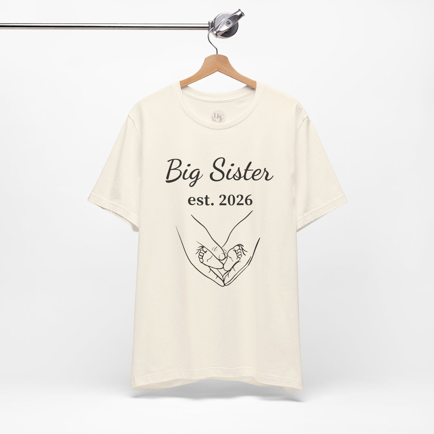 Big Sister est. 2026 T-Shirt — Announcement Tee for Older Sibling