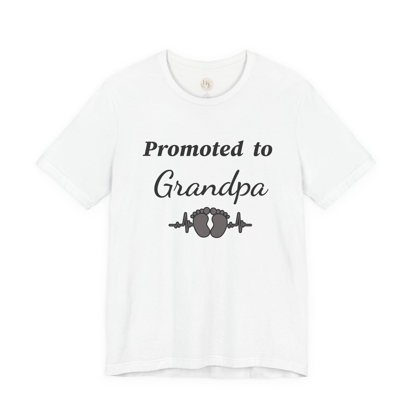 Promoted to Grandpa T-Shirt — New Grandpa Announcement Tee
