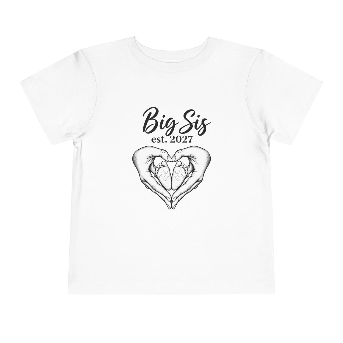 Big Sis Est. 2027 Toddler Tee
