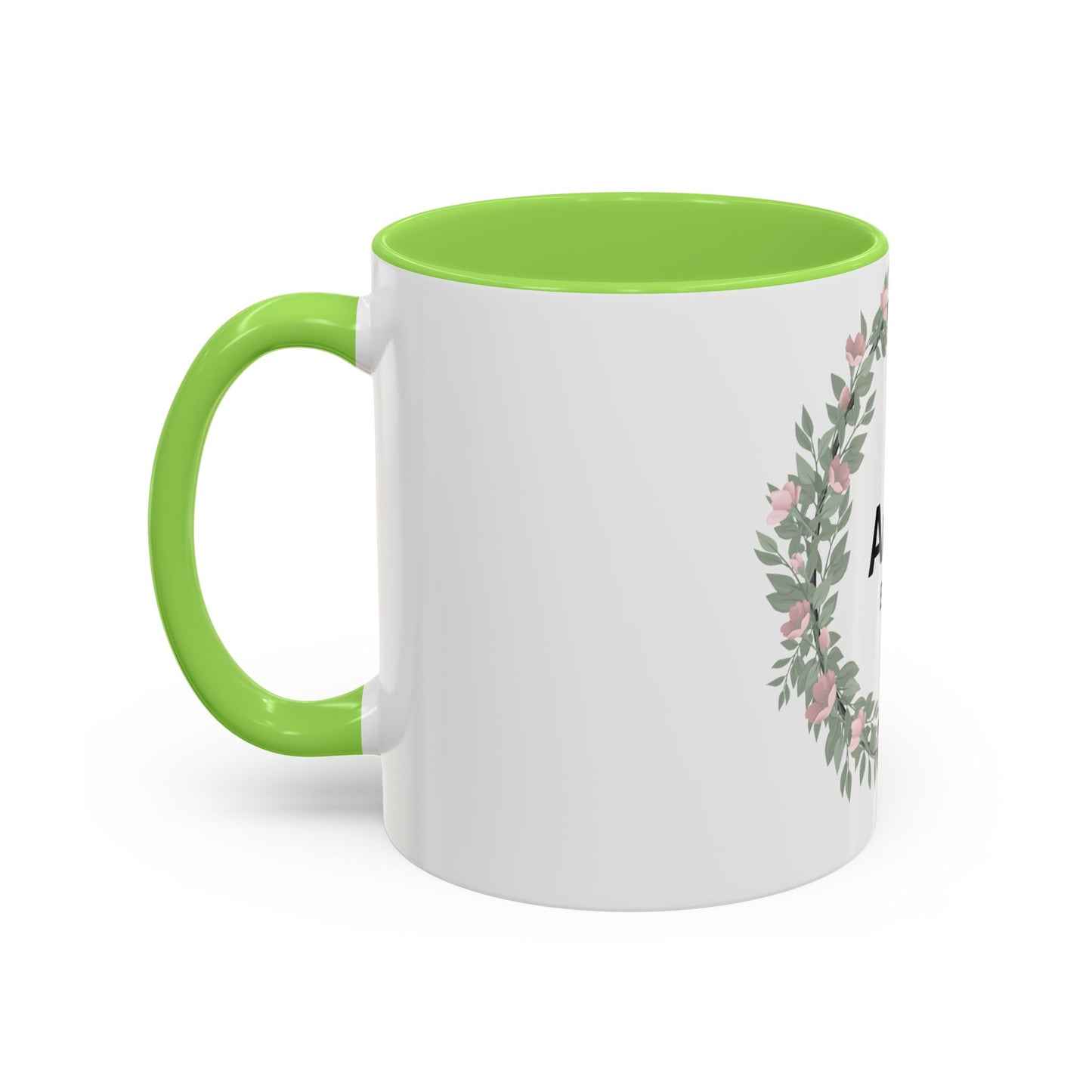 Auntie Est. 2026 Floral Accent Mug — Personalized Gift for New Aunts (11oz, 15oz)