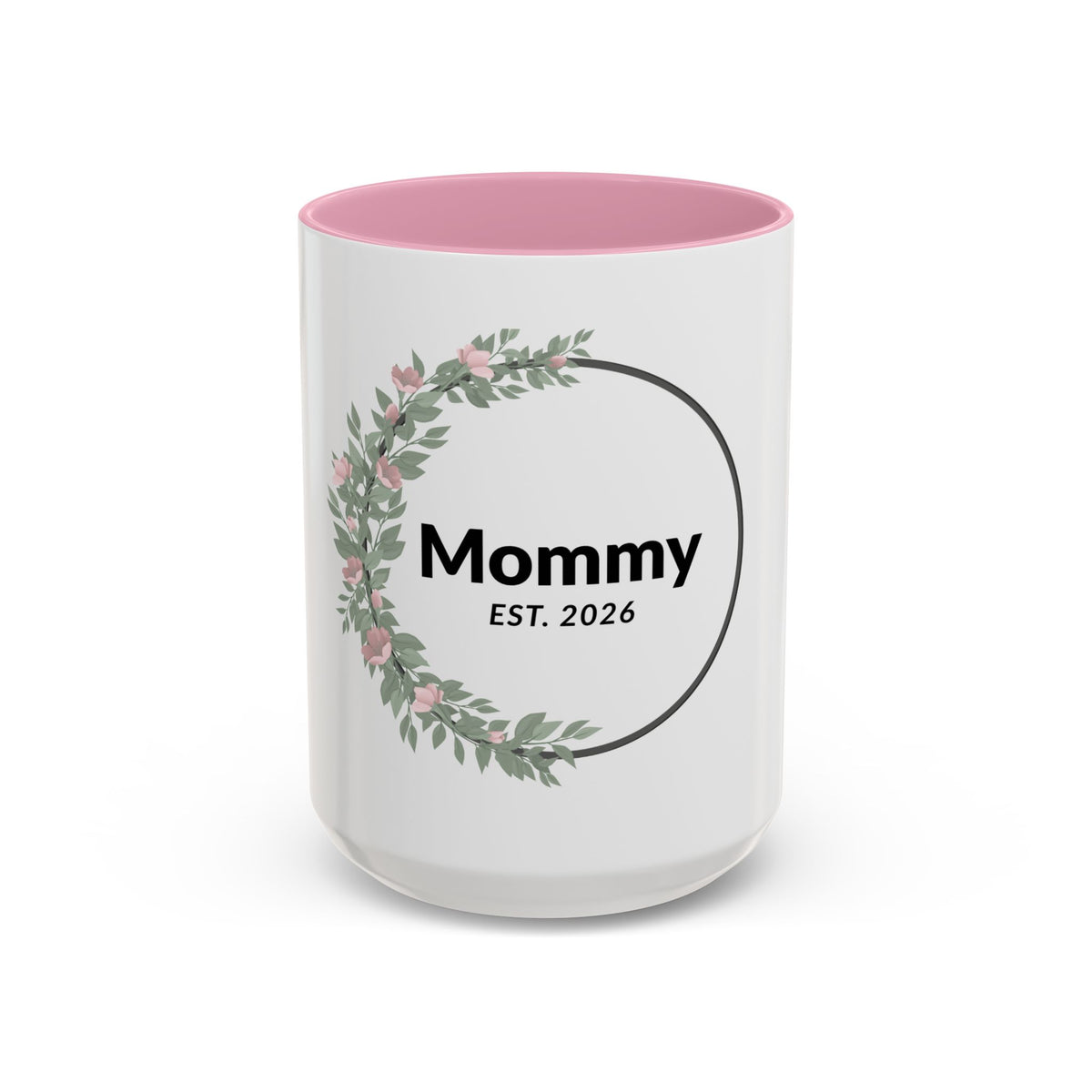 Mommy Est. 2026 Floral Mug