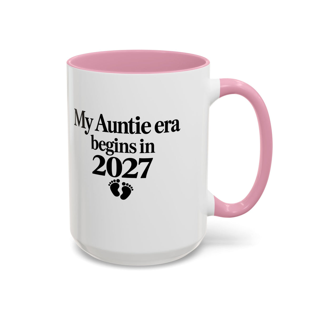 Auntie Est. 2027 Gift-Reveal Ceramic Mug