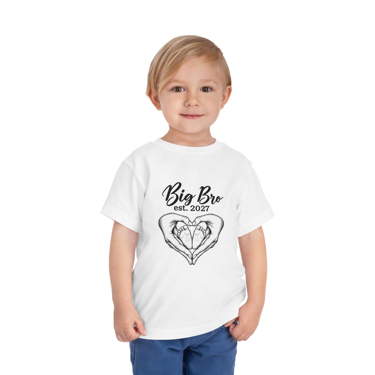 Big Bro Est. 2027 Toddler Tee