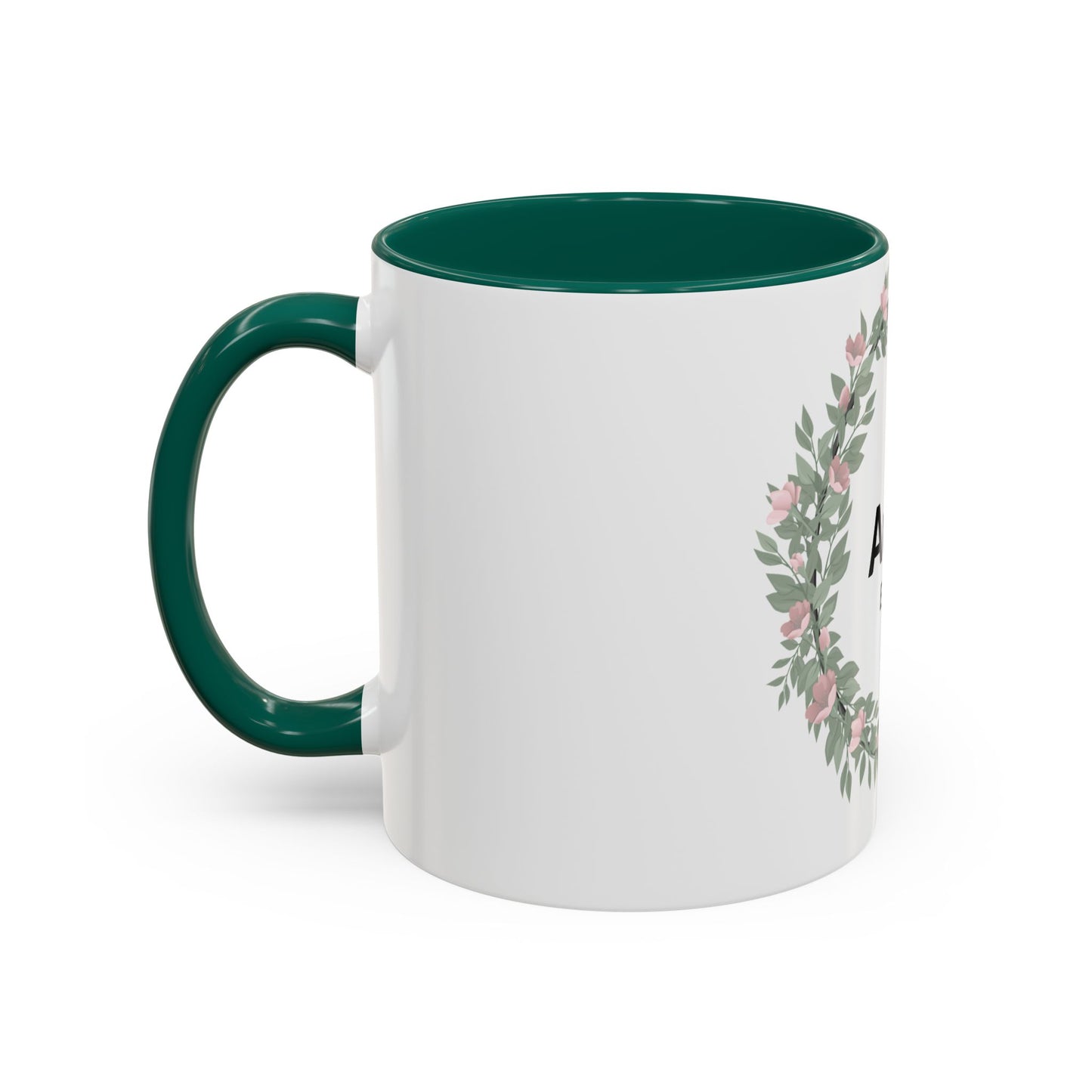 Auntie Est. 2026 Floral Accent Mug — Personalized Gift for New Aunts (11oz, 15oz)