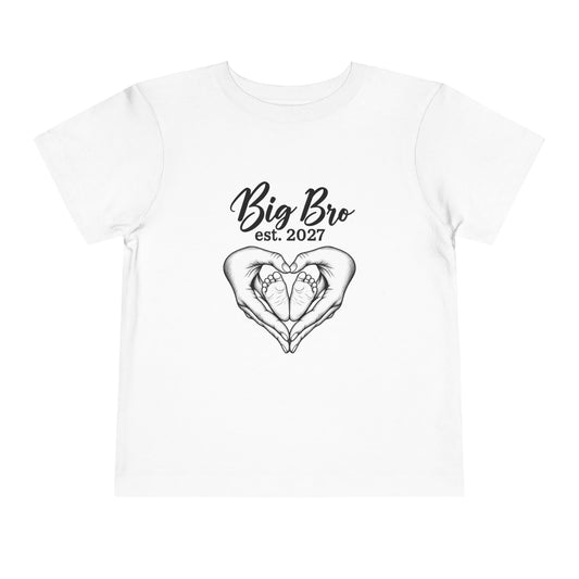 Big Bro Est. 2027 Toddler Tee