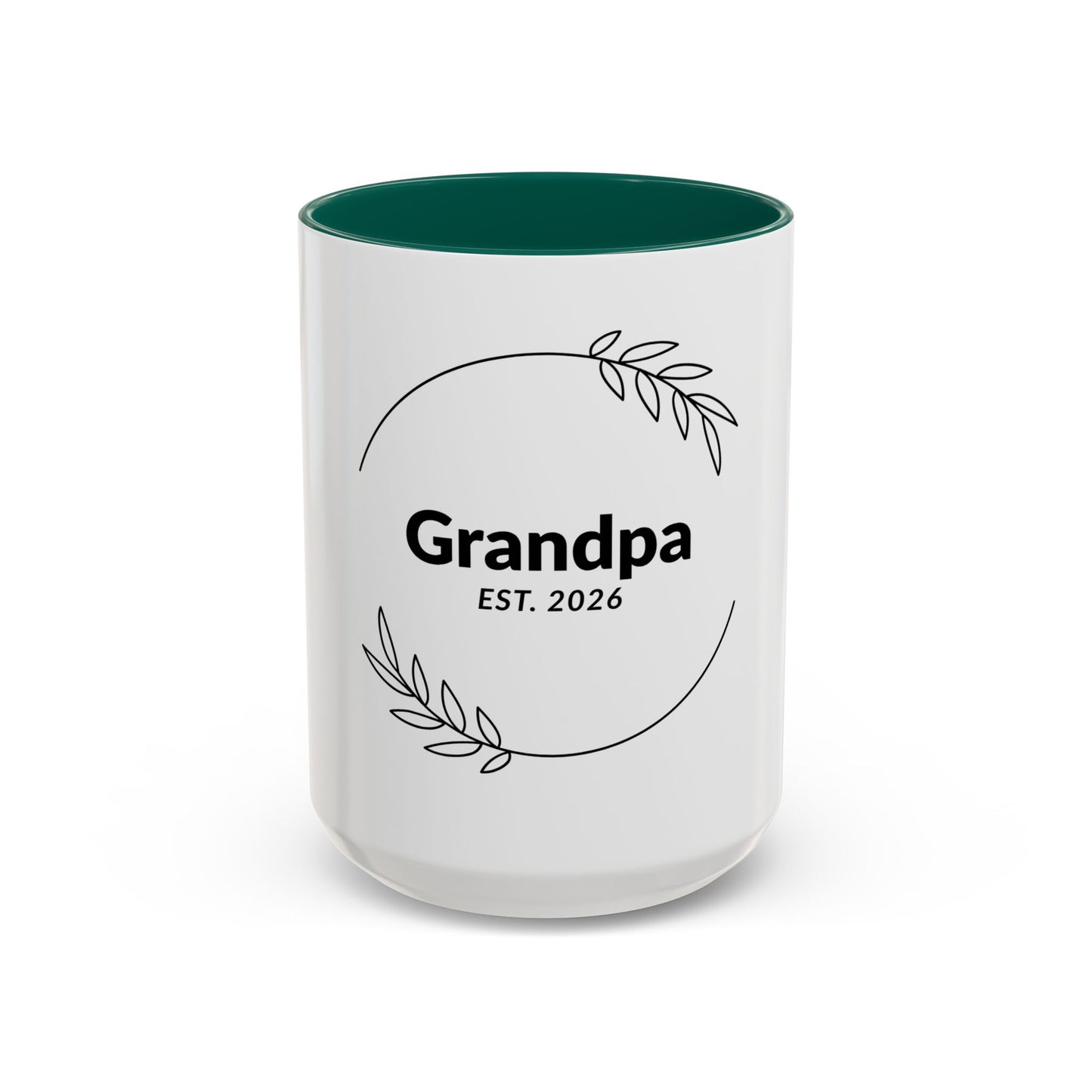 Grandpa Est. 2026 Mug — Personalized Coffee Cup for New Grandfathers