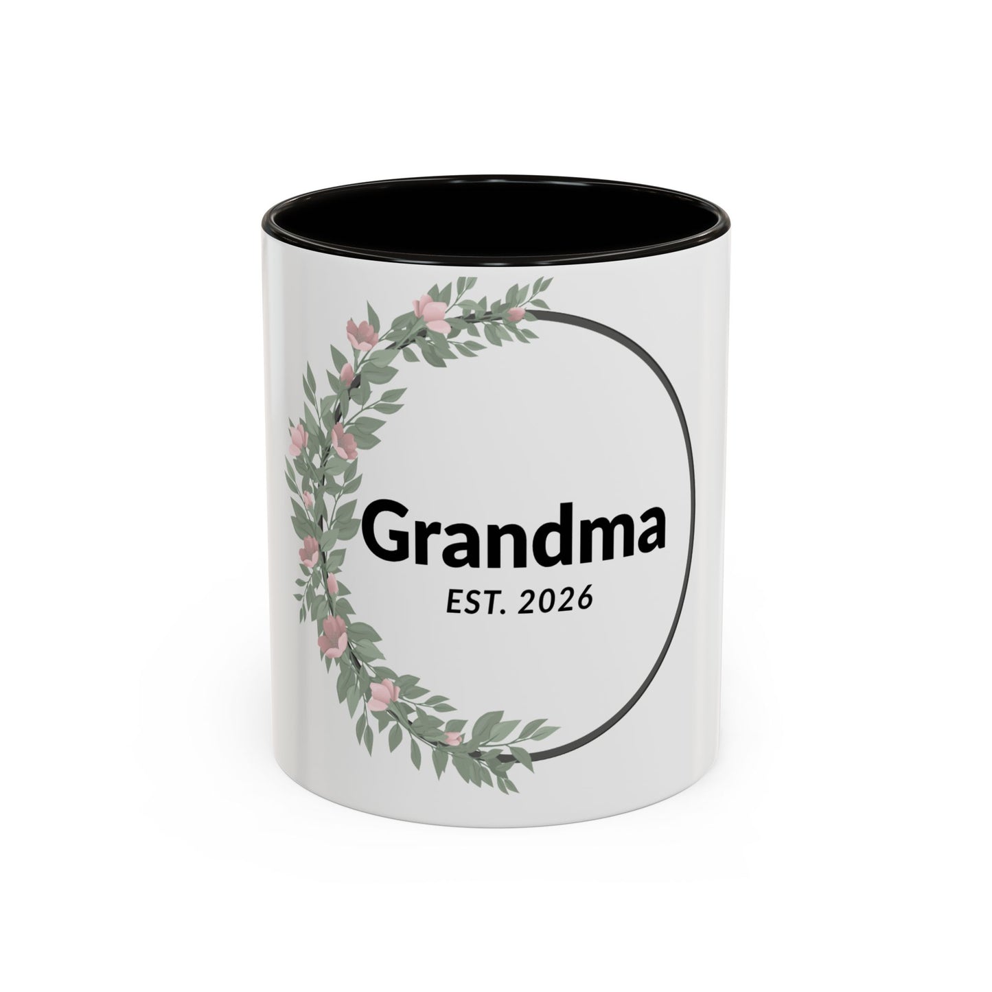 Grandma Est. 2026 Floral Coffee Mug — New Grandma Gift (11oz & 15oz)