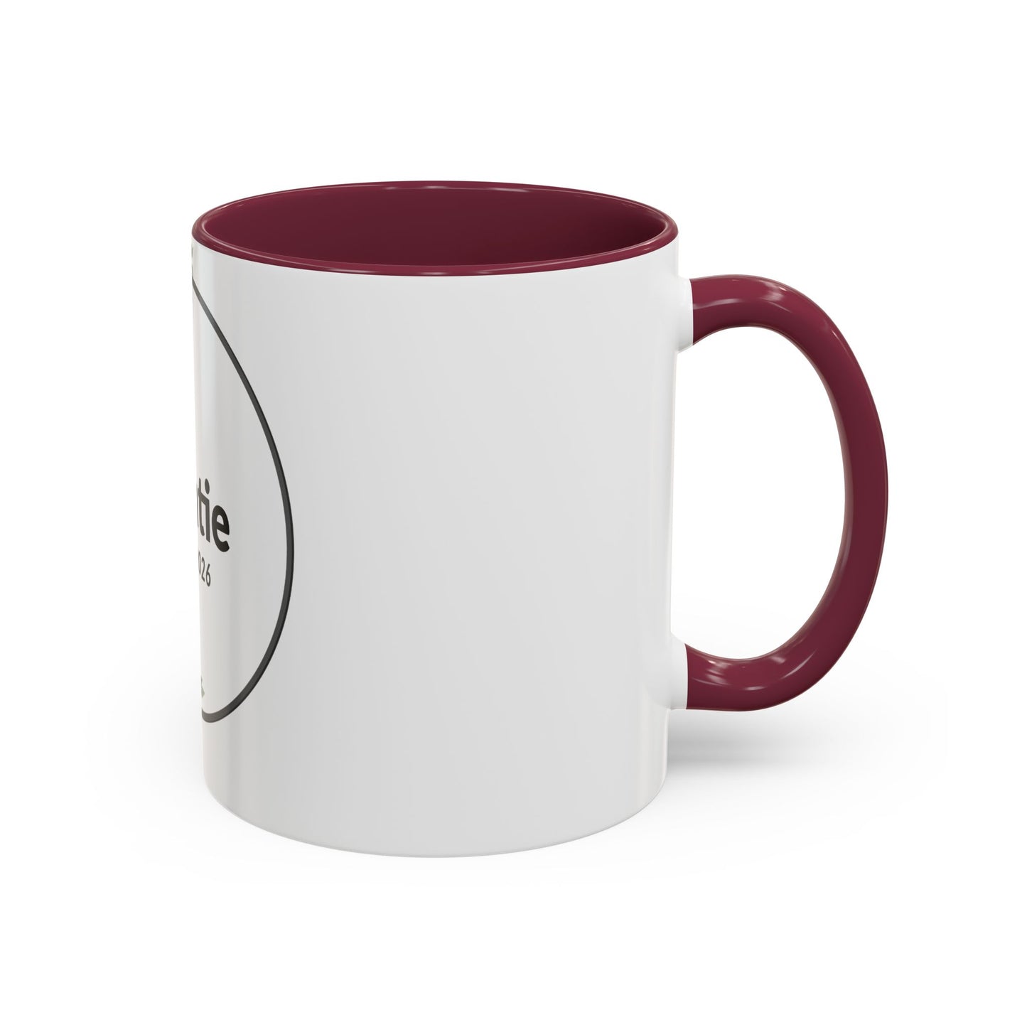 Auntie Est. 2026 Floral Accent Mug — Personalized Gift for New Aunts (11oz, 15oz)