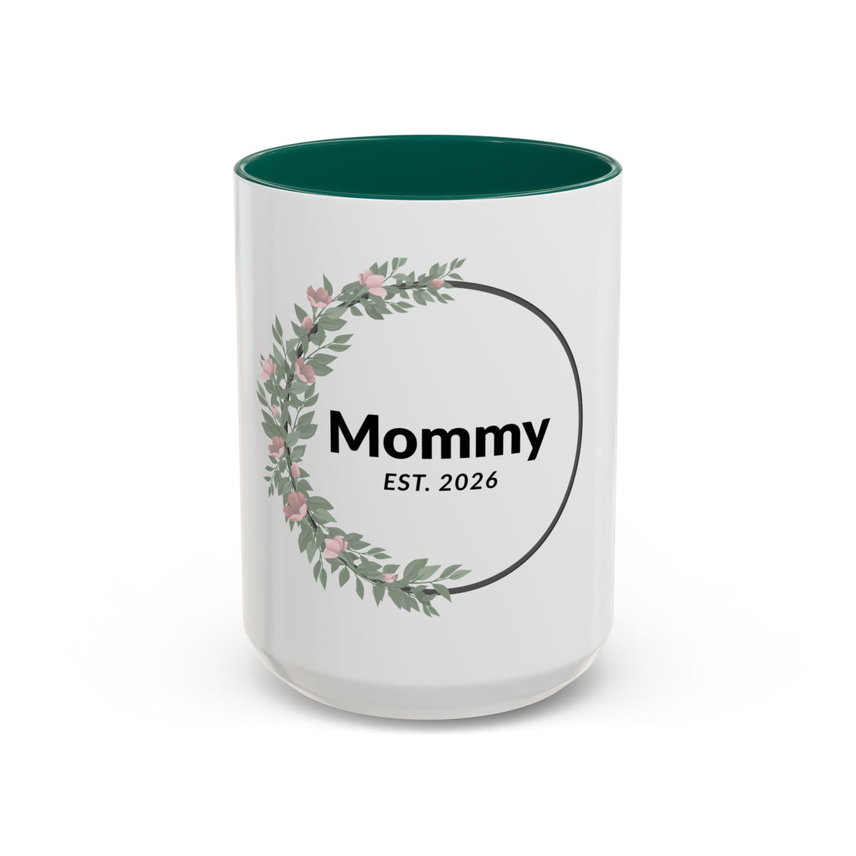 Mommy Est. 2026 Floral Mug