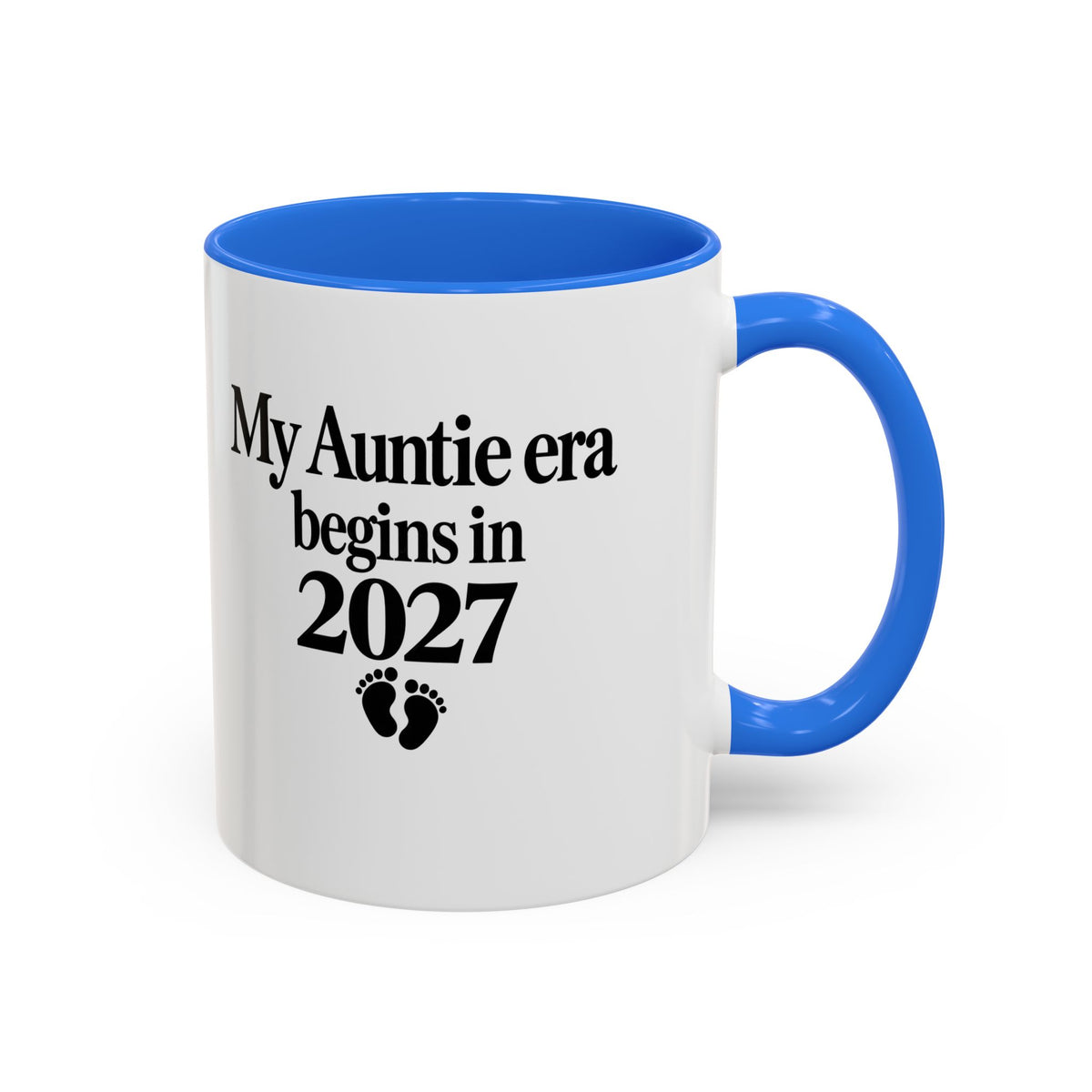 Auntie Est. 2027 Gift-Reveal Ceramic Mug