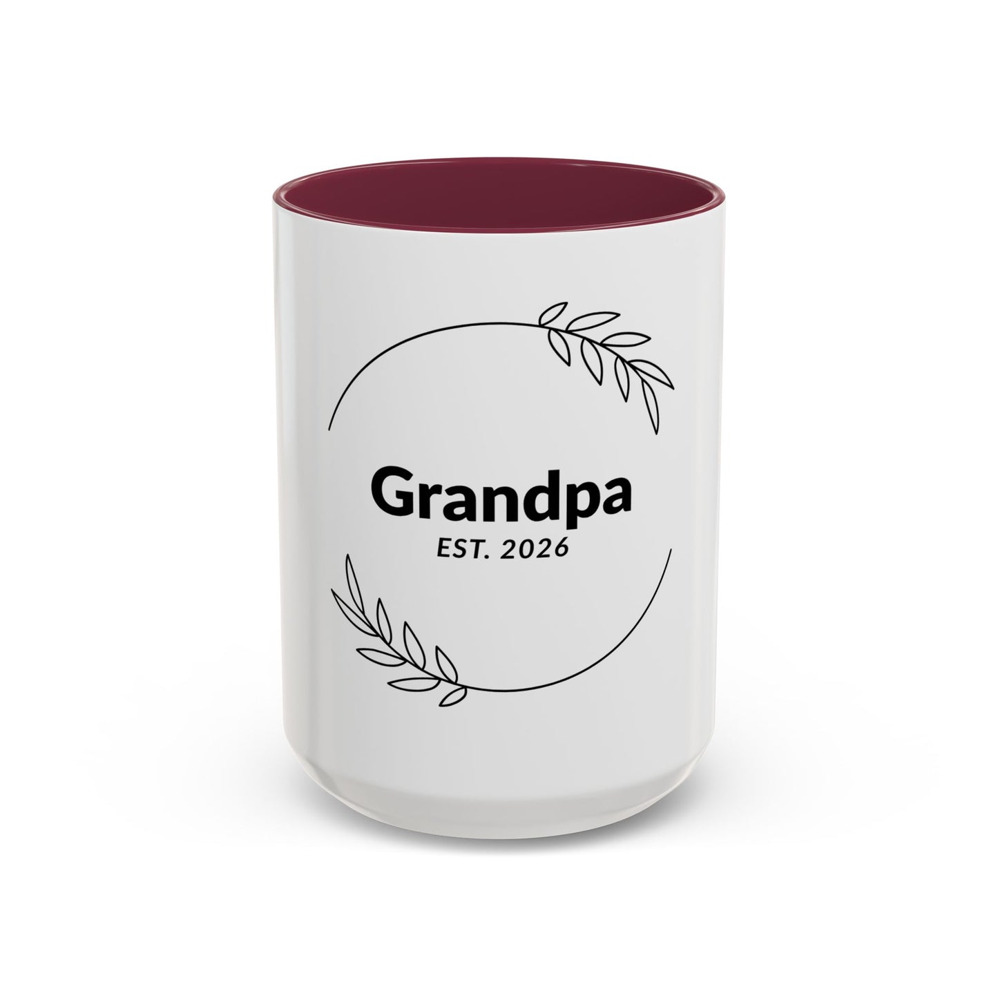 Grandpa Est. 2026 Mug — Personalized Coffee Cup for New Grandfathers