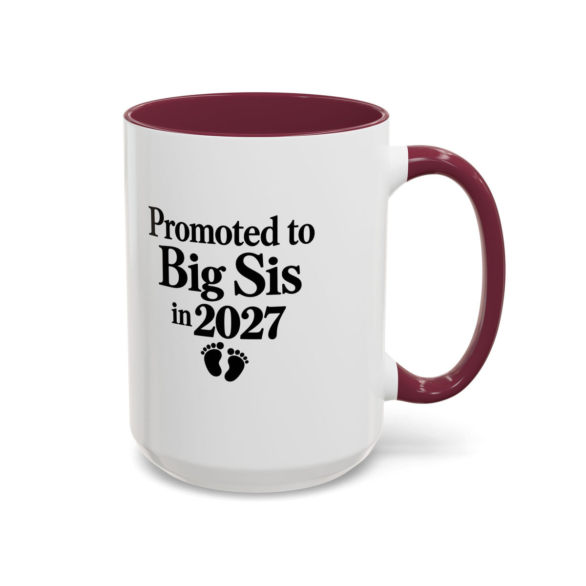 Big Sis Est. 2027 Gift-Reveal Ceramic Mug
