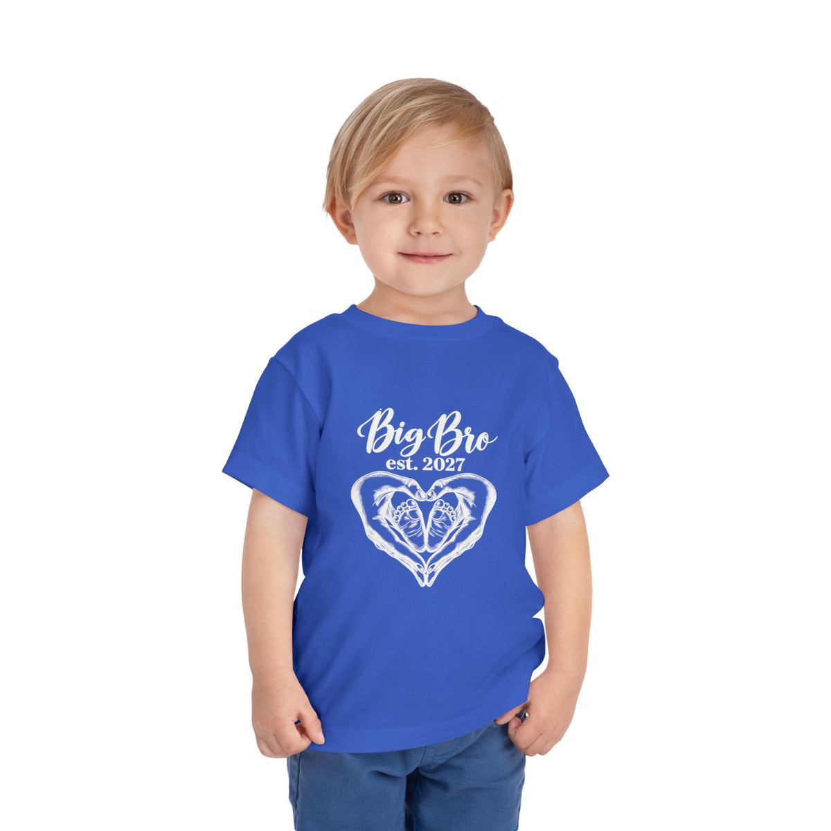Big Bro Est. 2027 Toddler Tee
