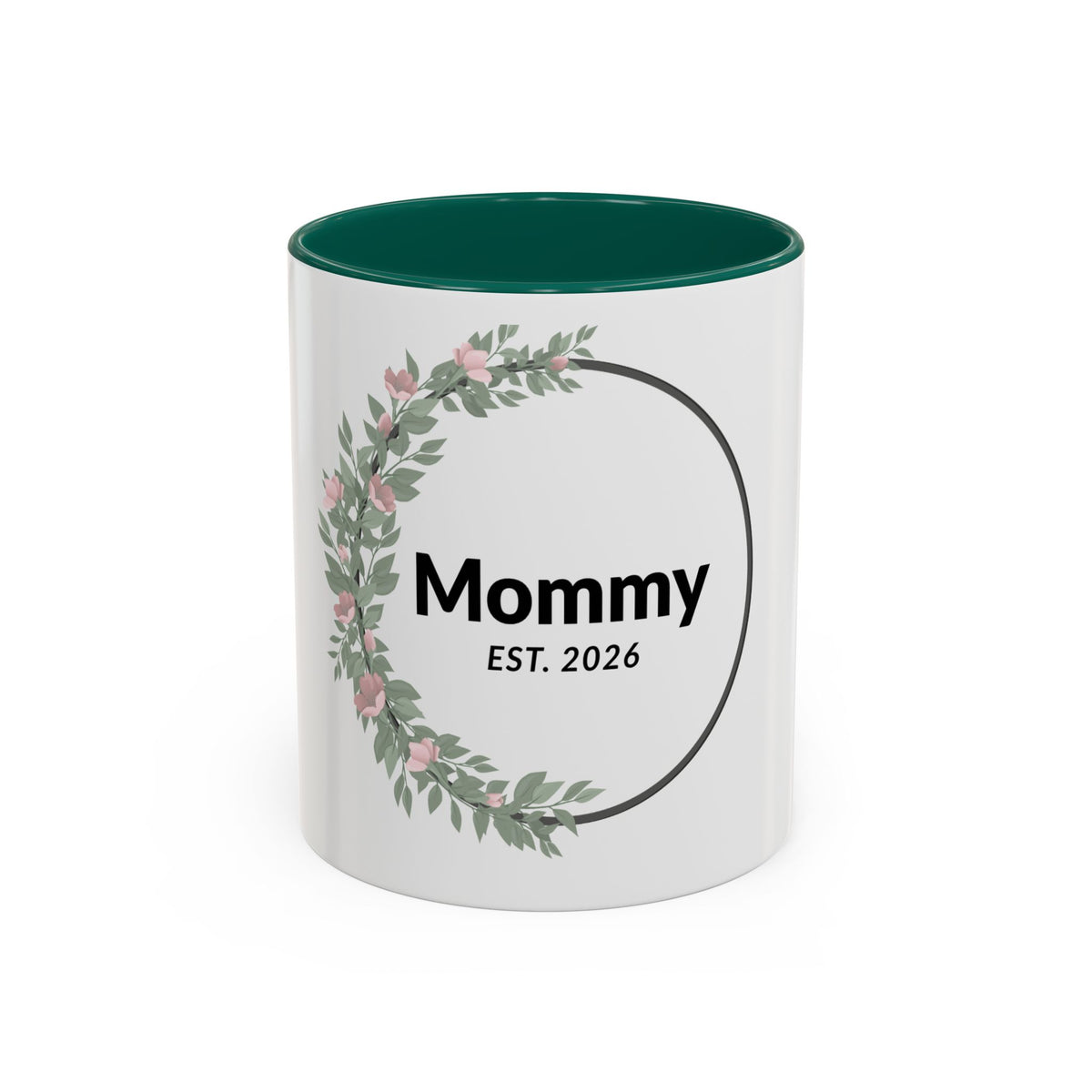 Mommy Est. 2026 Floral Mug