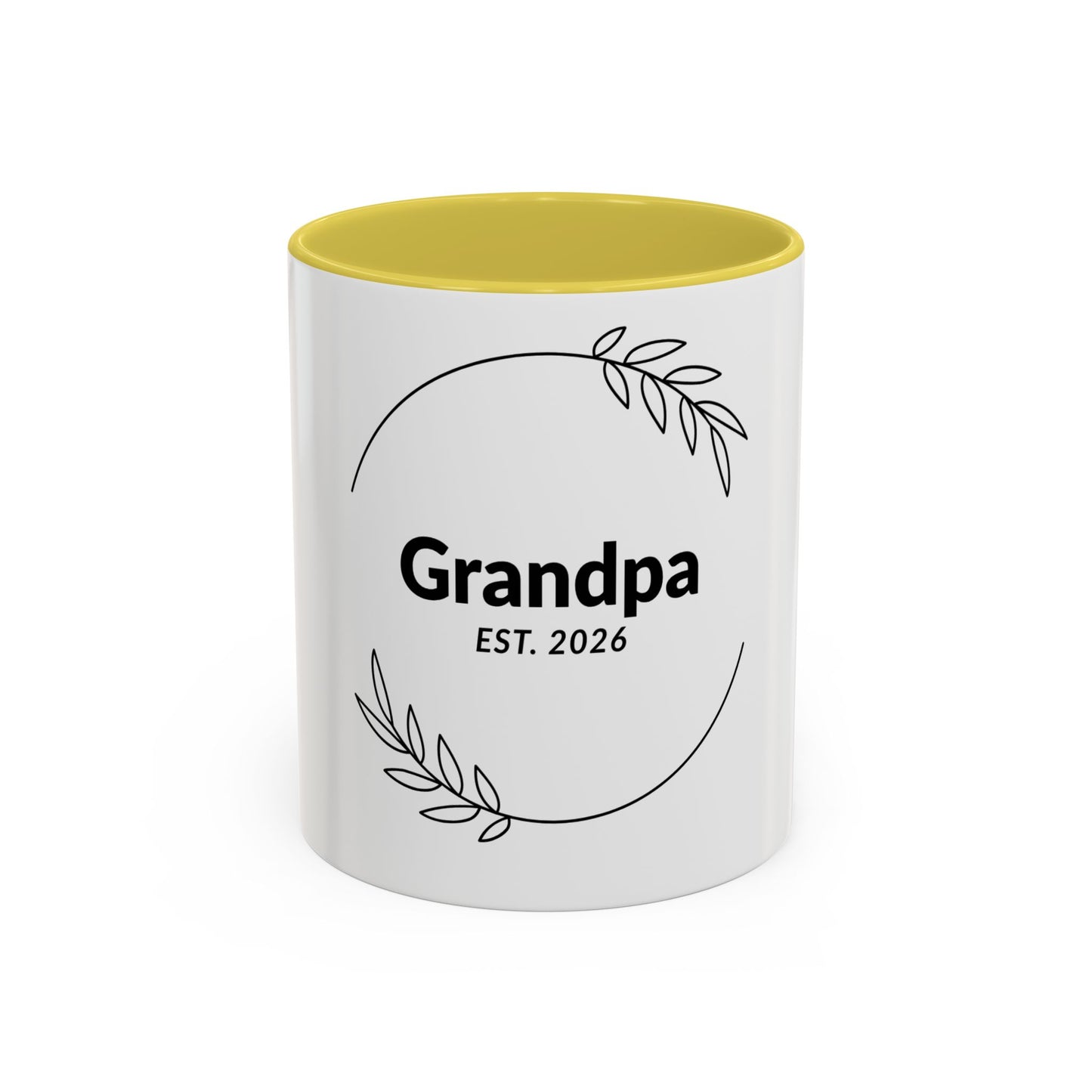 Grandpa Est. 2026 Mug — Personalized Coffee Cup for New Grandfathers