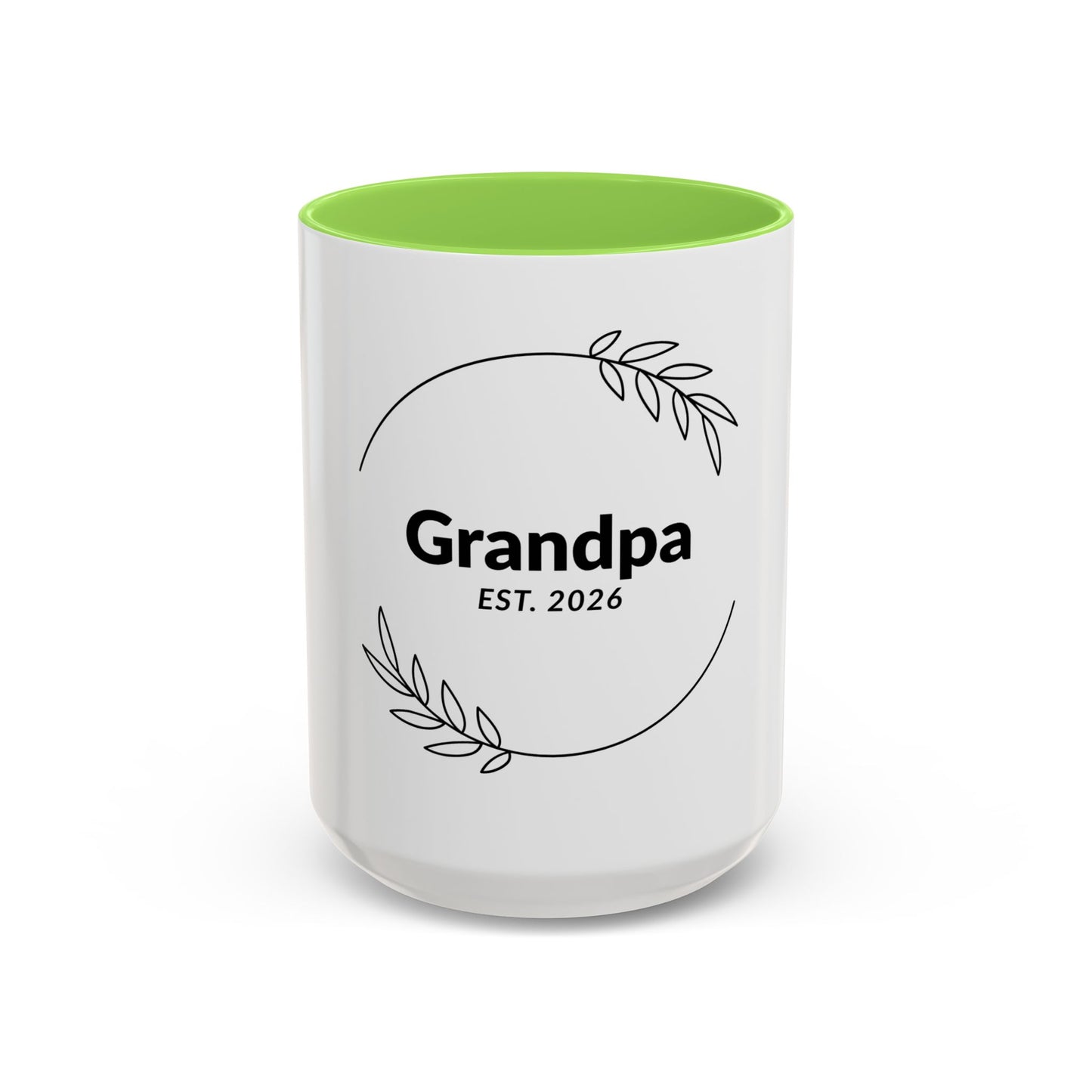 Grandpa Est. 2026 Mug — Personalized Coffee Cup for New Grandfathers