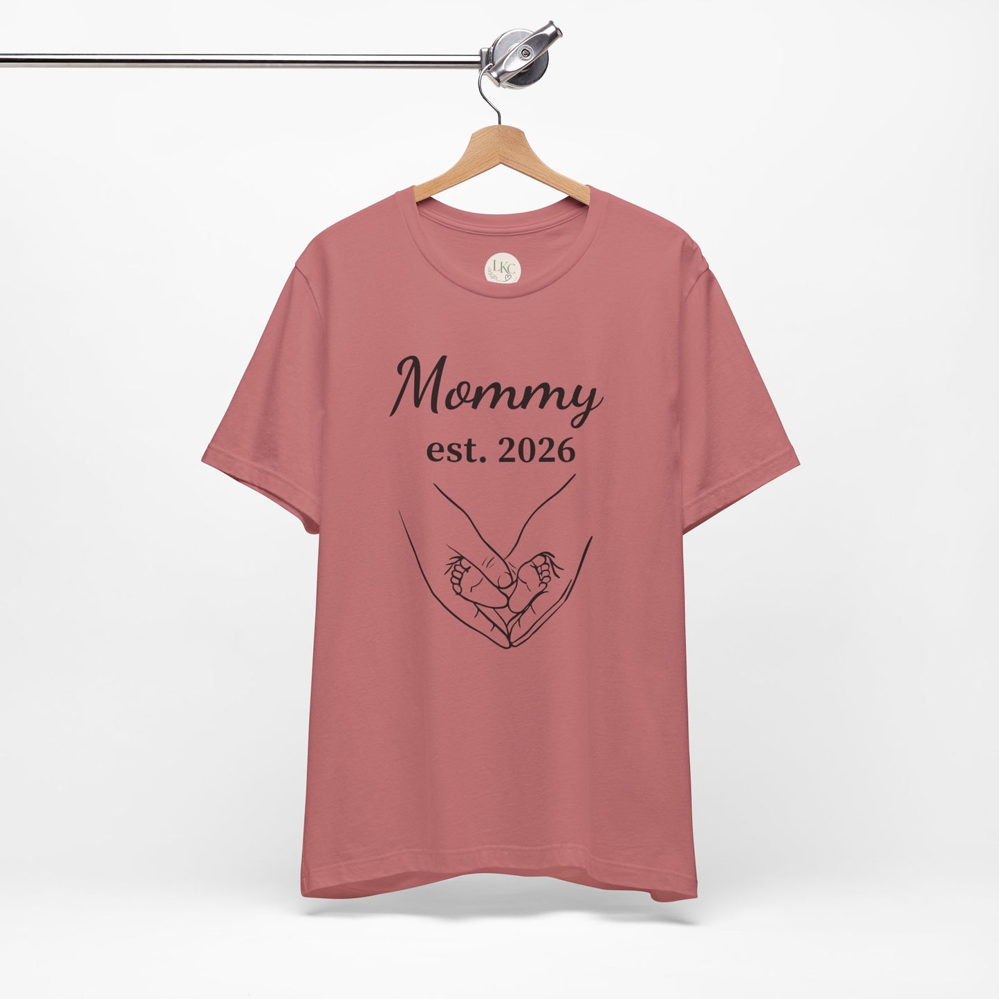 Mommy Est. 2026 T‑Shirt — New Mom Pregnancy Announcement Tee