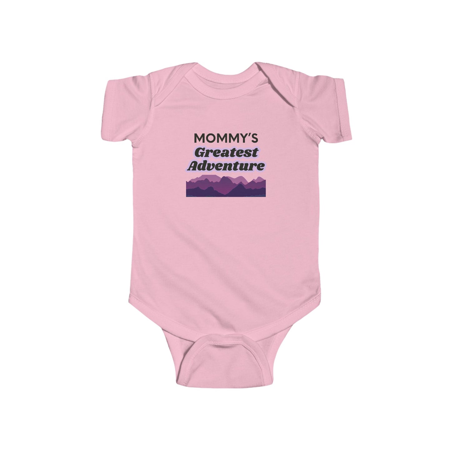 Mommy’s Greatest Adventure Infant Bodysuit – Purple Mountain Baby Onesie