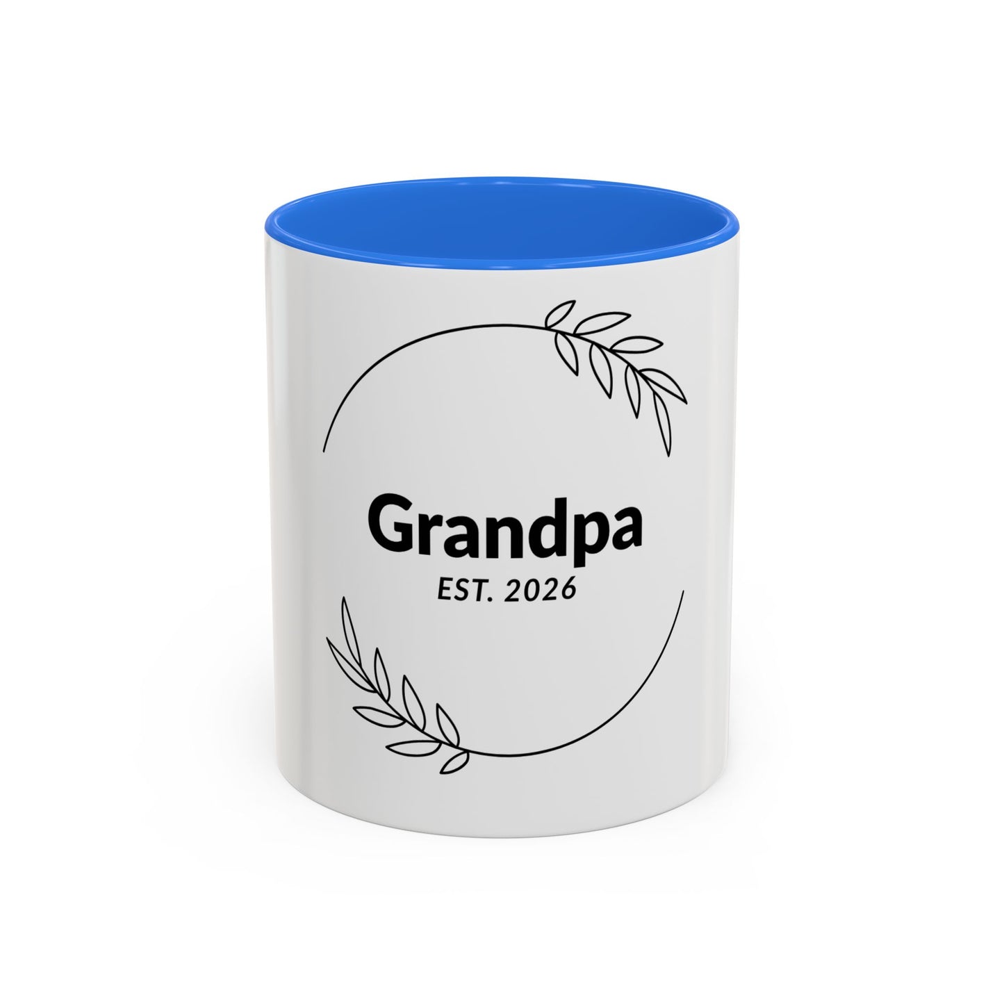 Grandpa Est. 2026 Mug — Personalized Coffee Cup for New Grandfathers