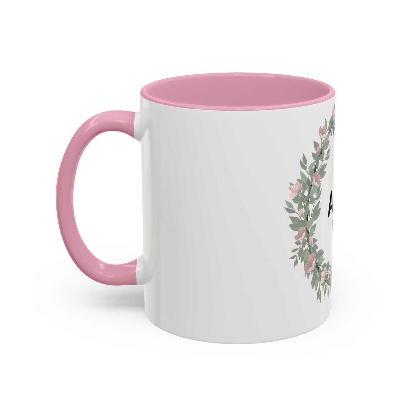 Auntie Est. 2026 Floral Accent Mug — Personalized Gift for New Aunts (11oz, 15oz)