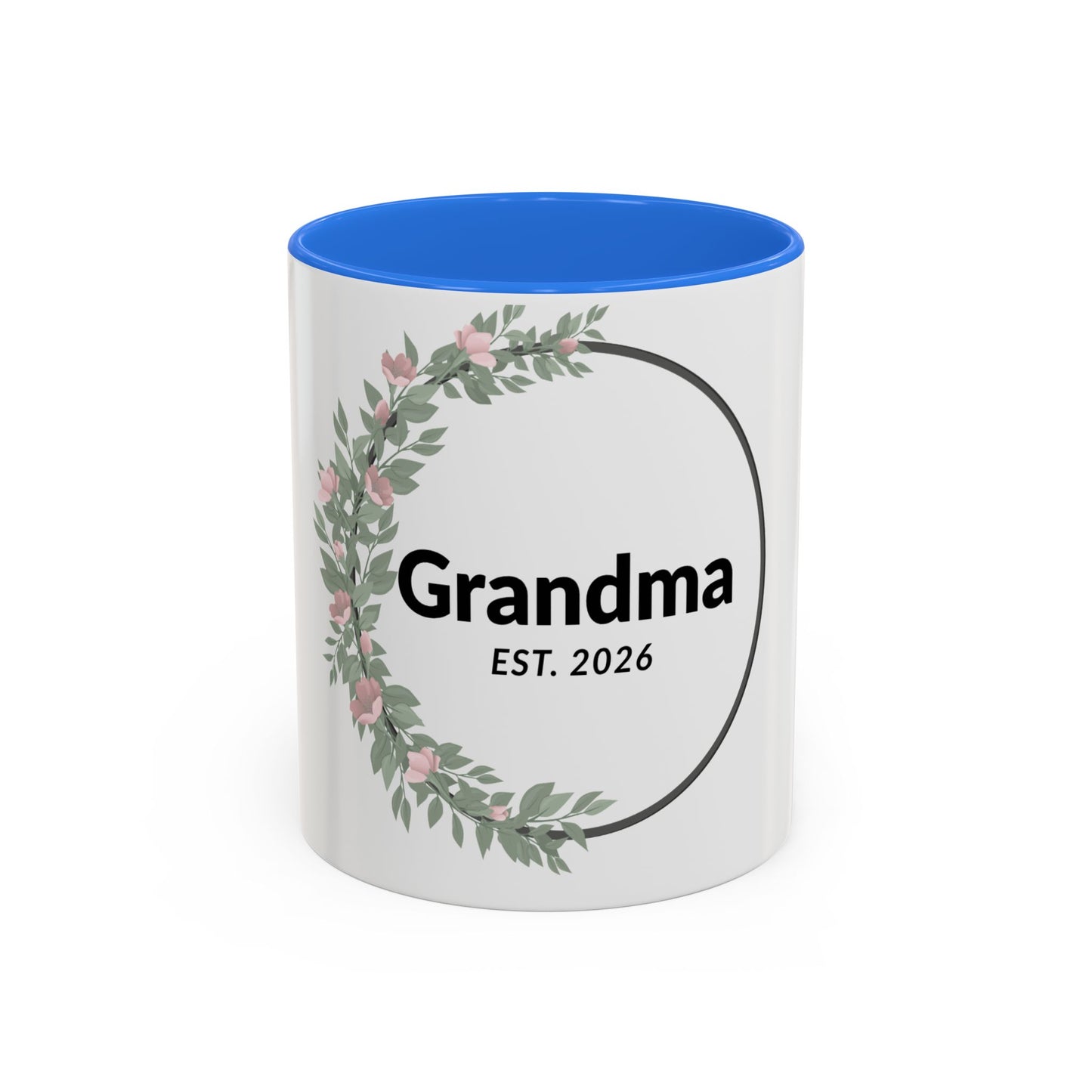 Grandma Est. 2026 Floral Coffee Mug — New Grandma Gift (11oz & 15oz)