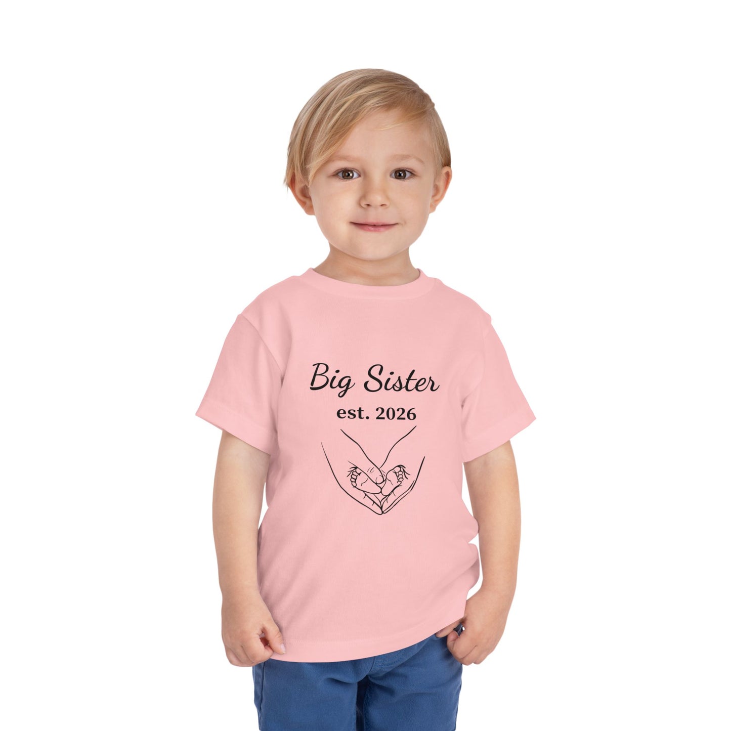 Big Sister est. 2026 Toddler Tee — Pregnancy Announcement Shirt