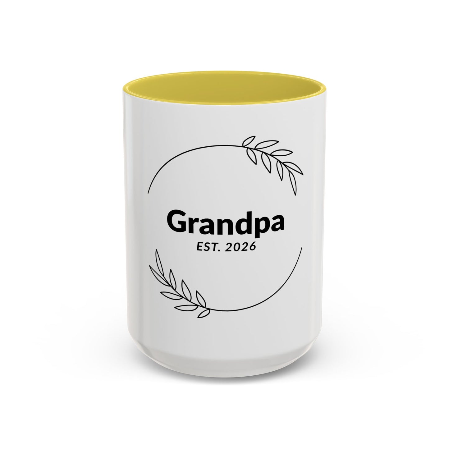 Grandpa Est. 2026 Mug — Personalized Coffee Cup for New Grandfathers