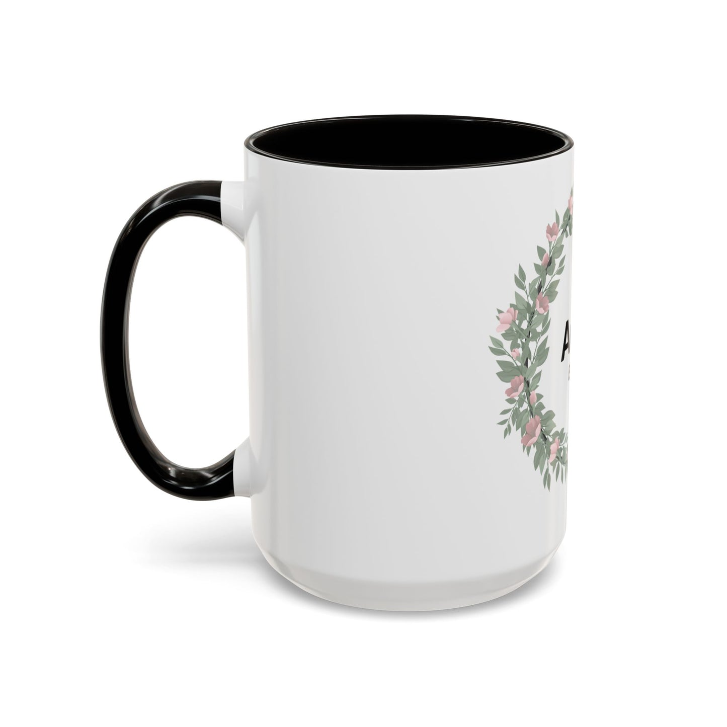 Auntie Est. 2026 Floral Accent Mug — Personalized Gift for New Aunts (11oz, 15oz)