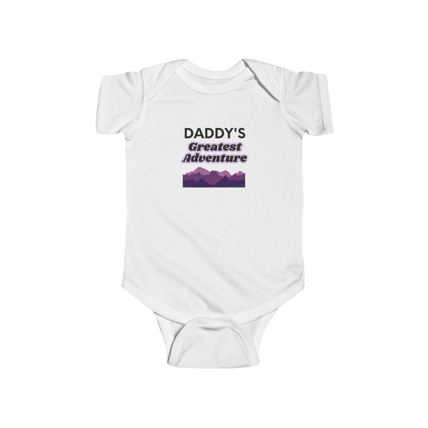 Baby Bodysuit — "Daddy's Greatest Adventure" Mountain Baby Onesie