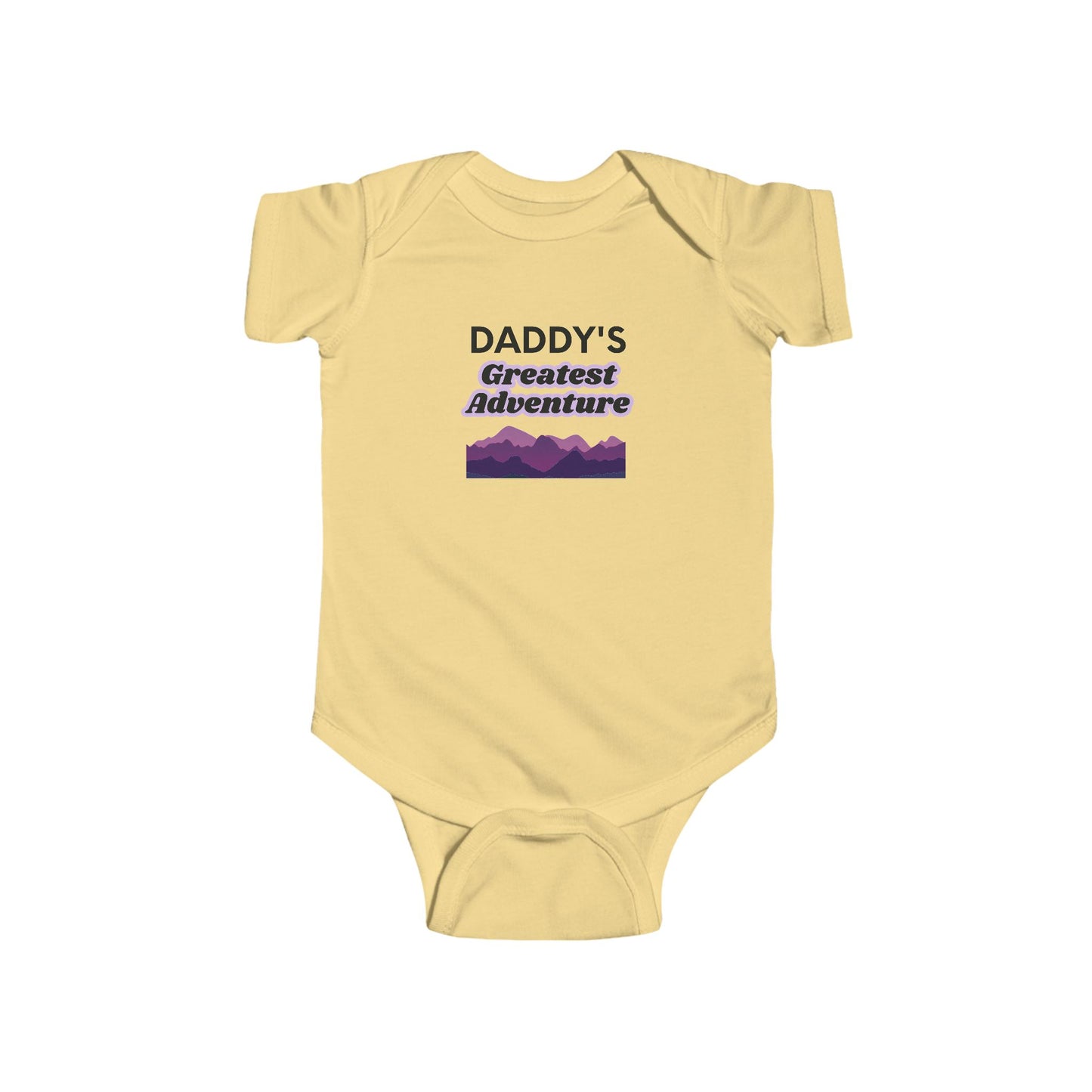 Baby Bodysuit — "Daddy's Greatest Adventure" Mountain Baby Onesie
