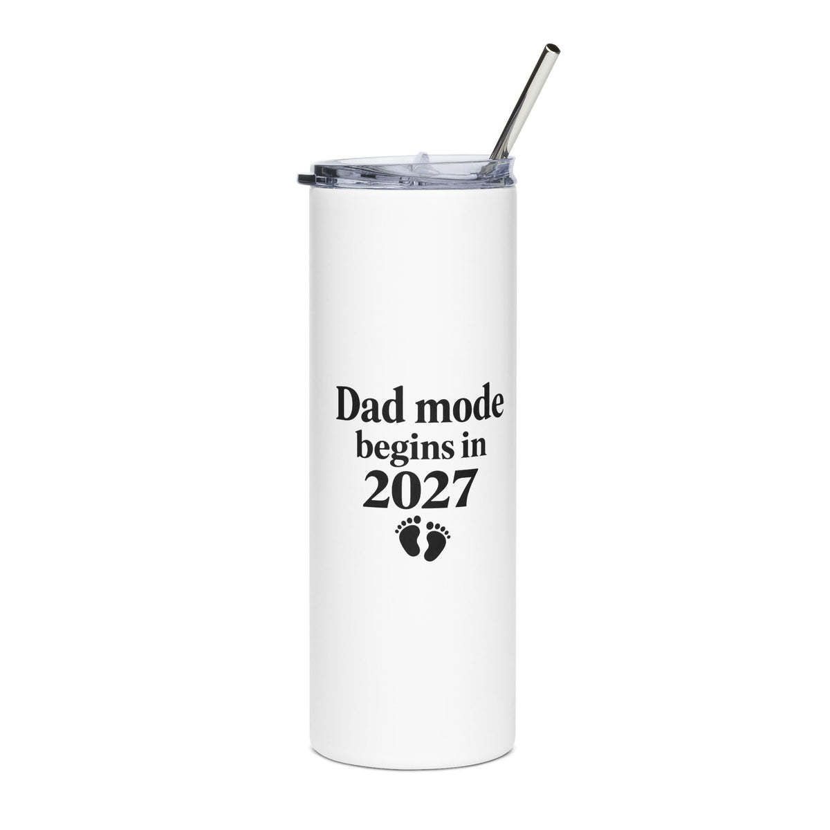 Daddy Est. 2027 Gift-Reveal Stainless Steel Tumbler