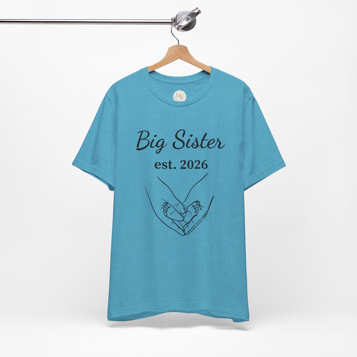 Big Sister est. 2026 T-Shirt — Announcement Tee for Older Sibling