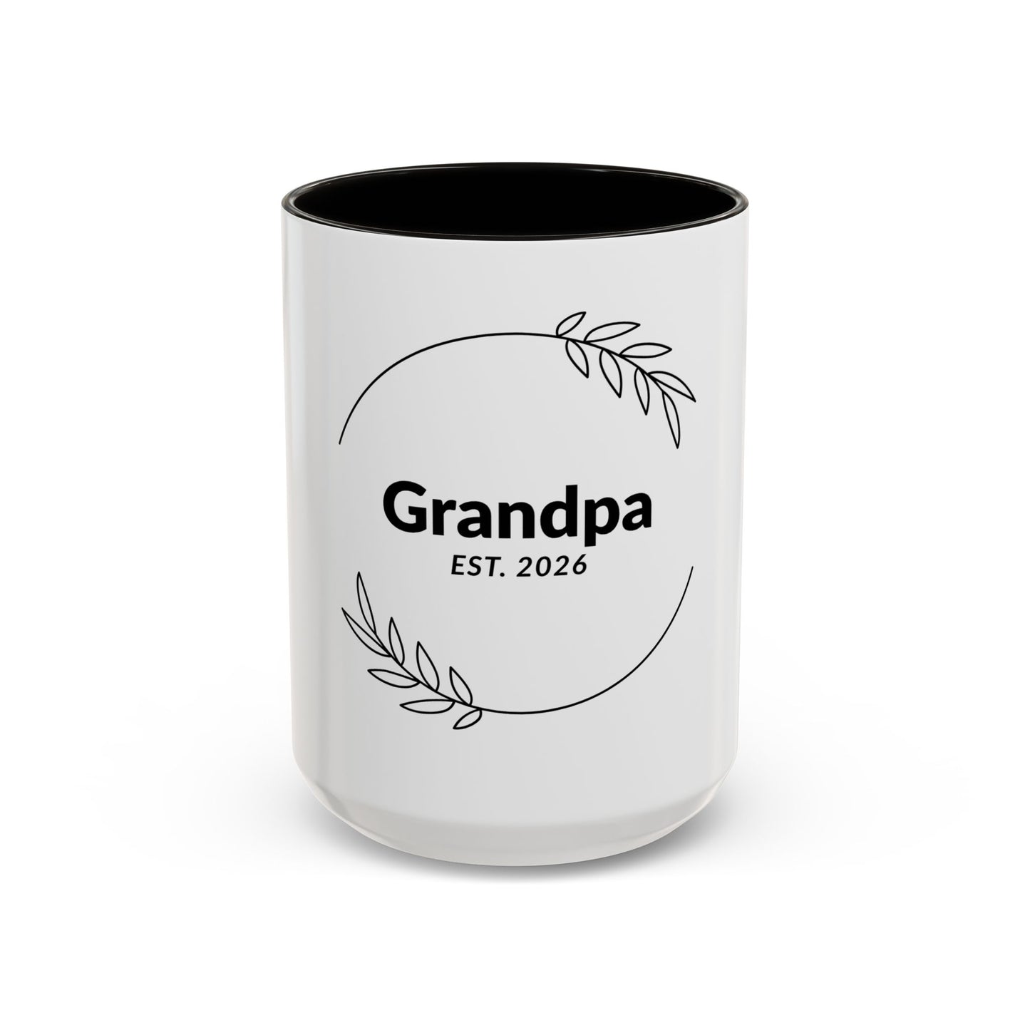 Grandpa Est. 2026 Mug — Personalized Coffee Cup for New Grandfathers