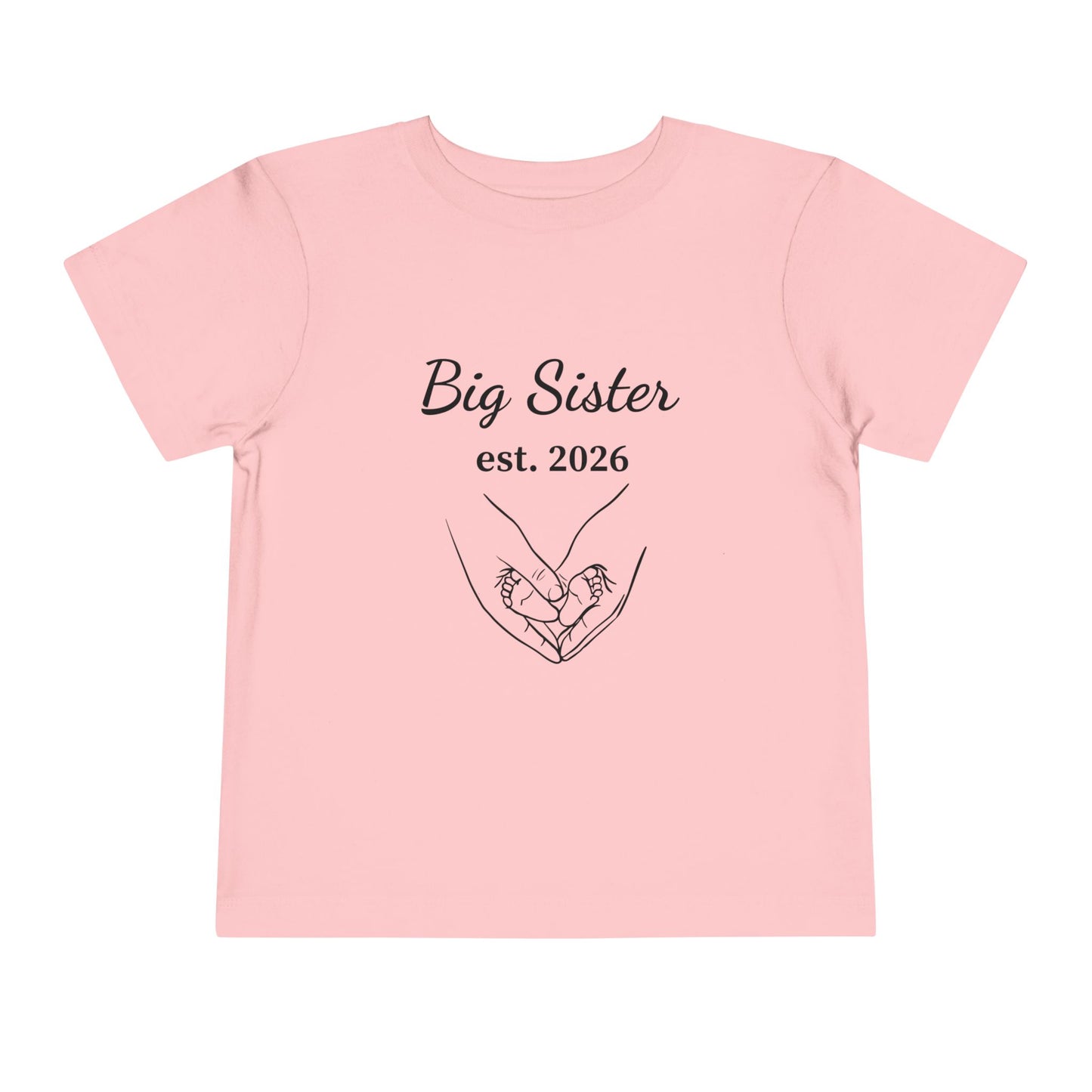 Big Sister est. 2026 Toddler Tee — Pregnancy Announcement Shirt